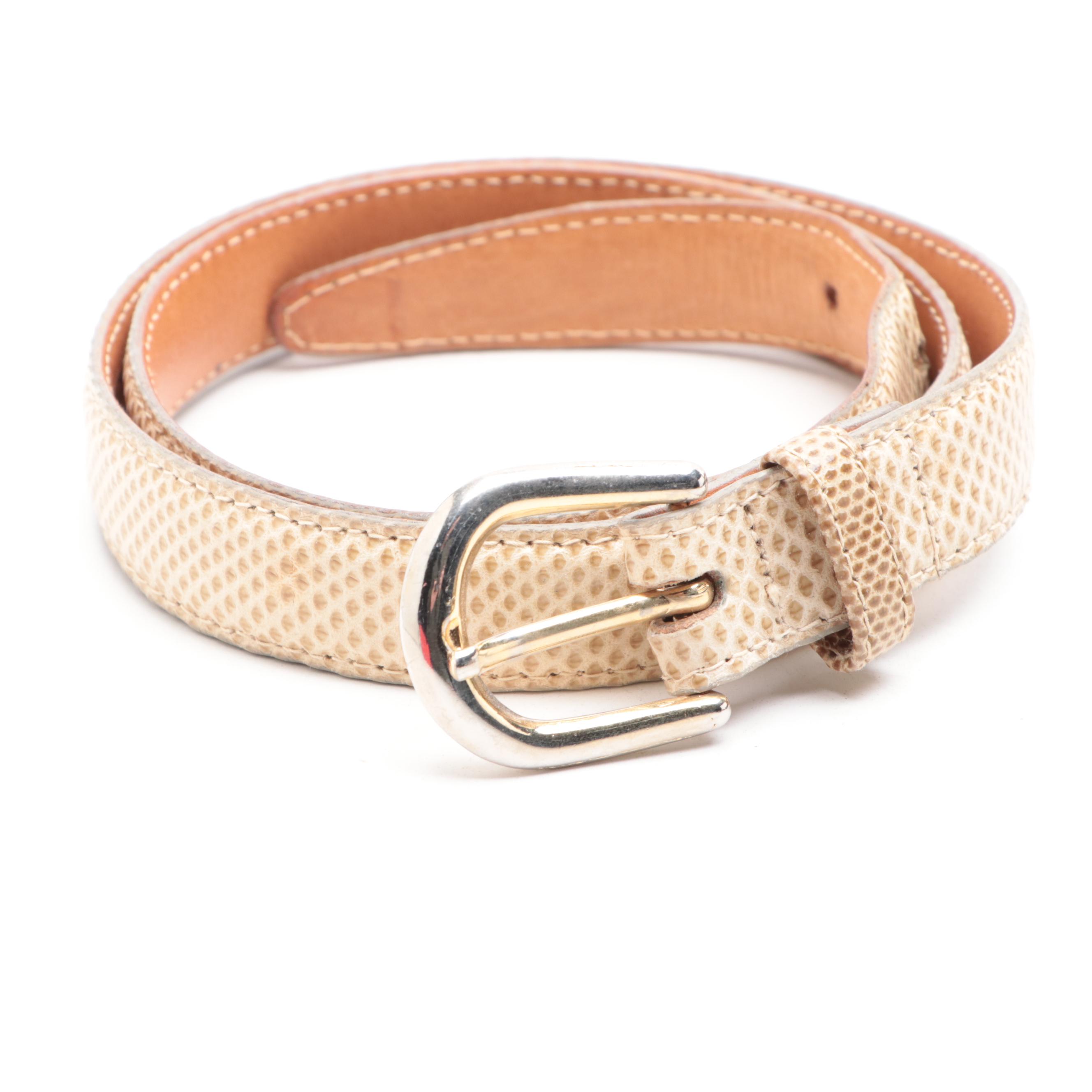 Christian Dior Belt, Saks Fifth Avenue Snakeskin Belt, Brighton, and More Belts