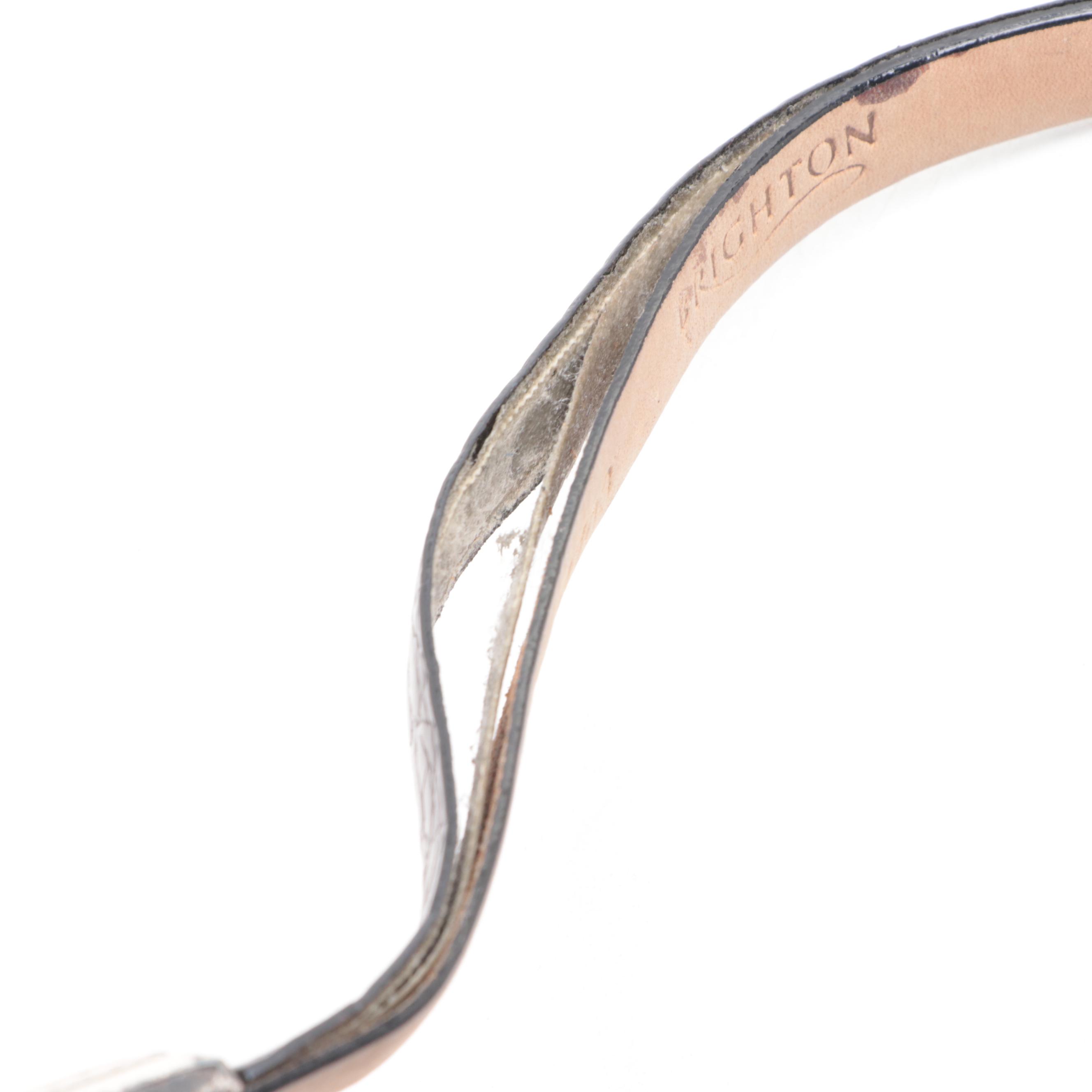 Christian Dior Belt, Saks Fifth Avenue Snakeskin Belt, Brighton, and More Belts