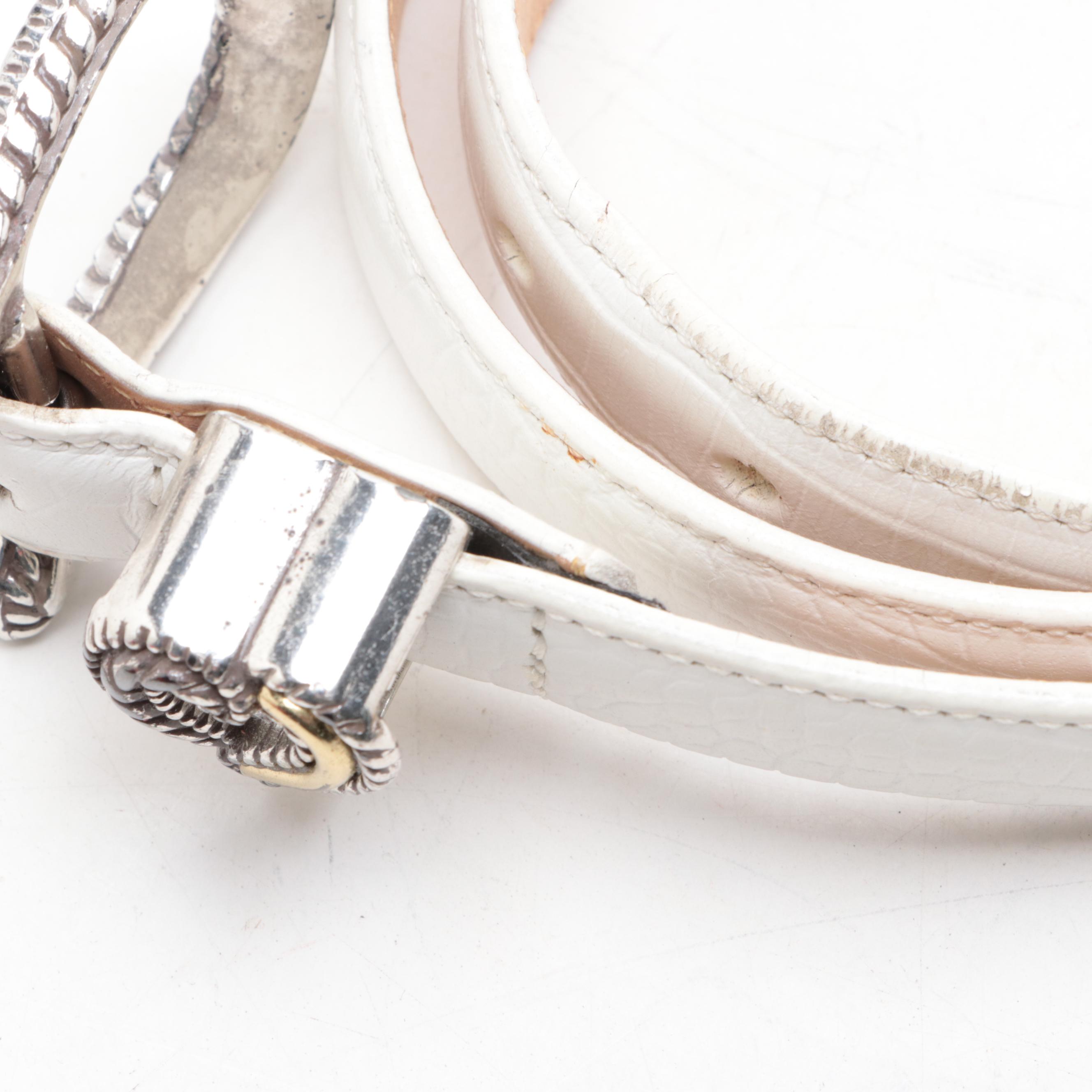 Christian Dior Belt, Saks Fifth Avenue Snakeskin Belt, Brighton, and More Belts