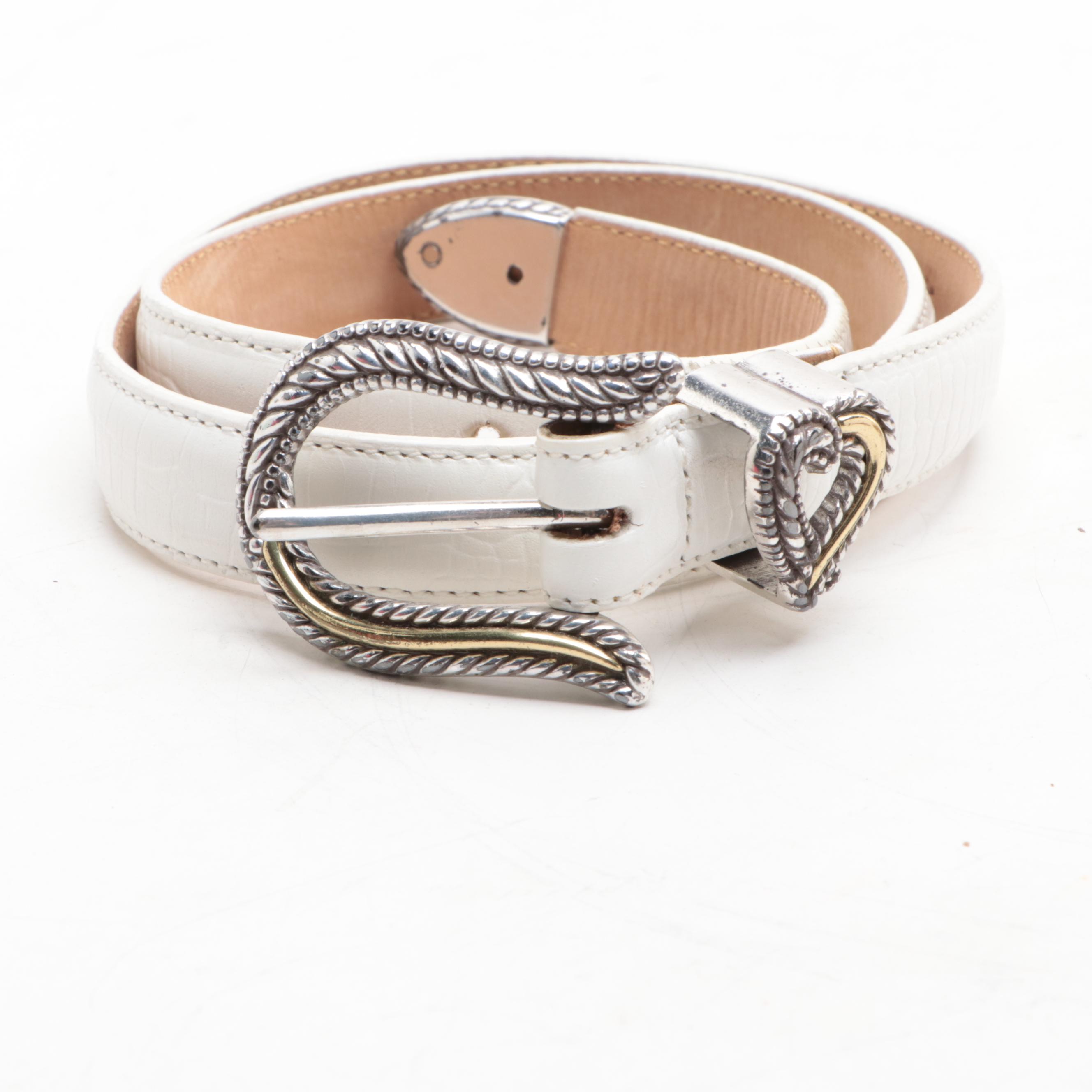 Christian Dior Belt, Saks Fifth Avenue Snakeskin Belt, Brighton, and More Belts