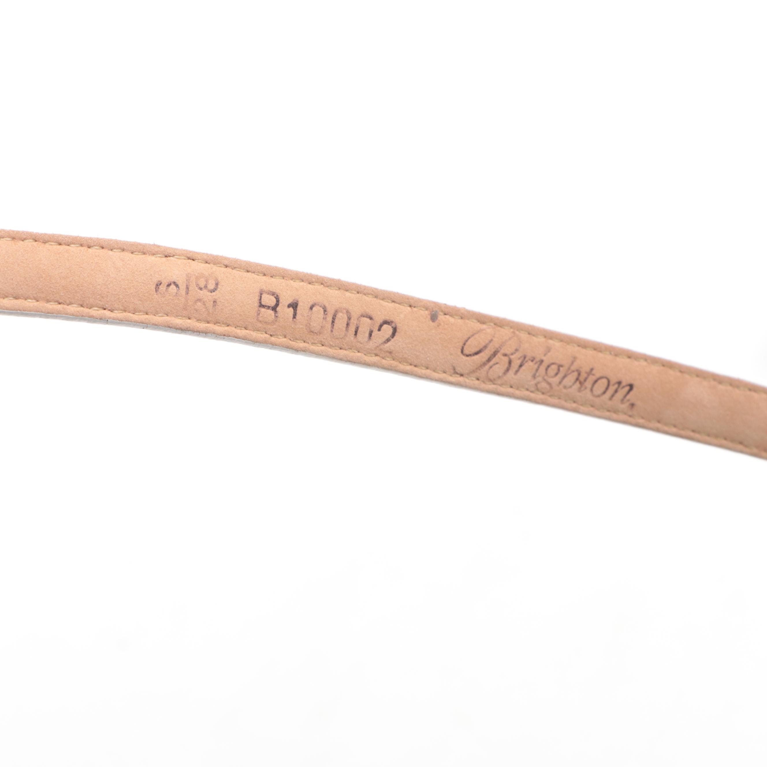 Christian Dior Belt, Saks Fifth Avenue Snakeskin Belt, Brighton, and More Belts