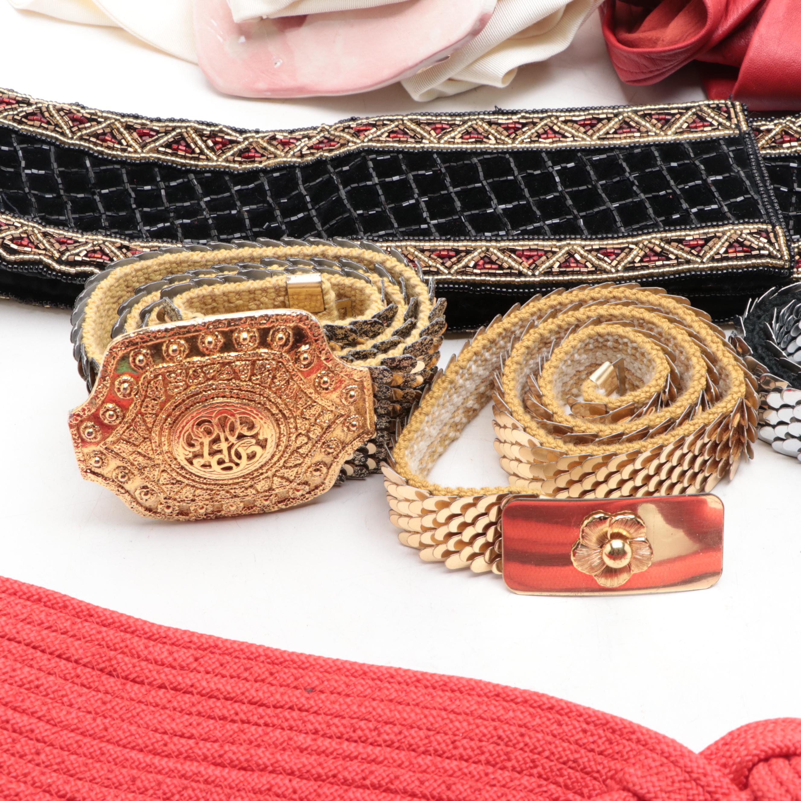 Christian Dior Belt, Saks Fifth Avenue Snakeskin Belt, Brighton, and More Belts