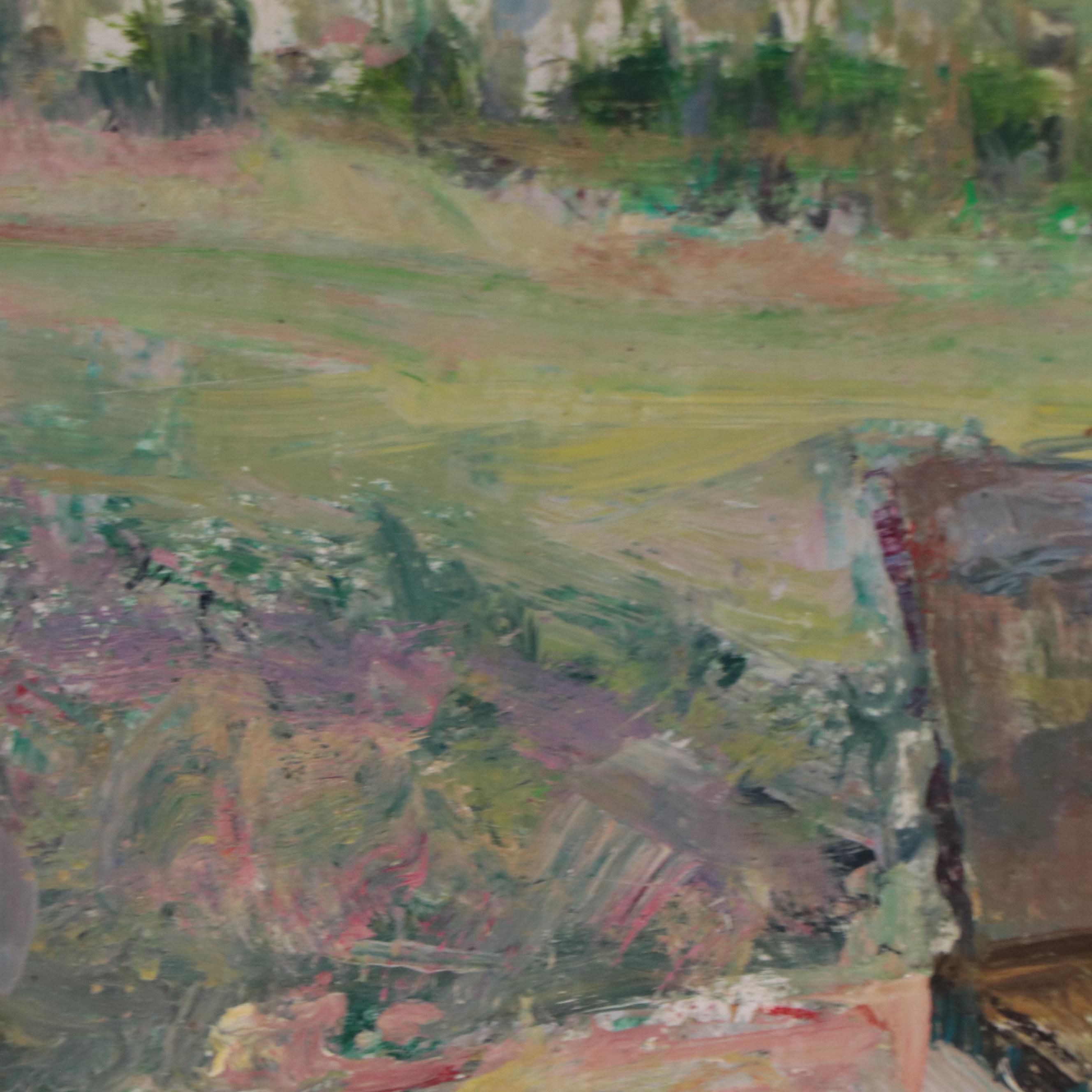 Kevin A. Kasik Oil Painting "Plein Air Pardner From Plano," 2023