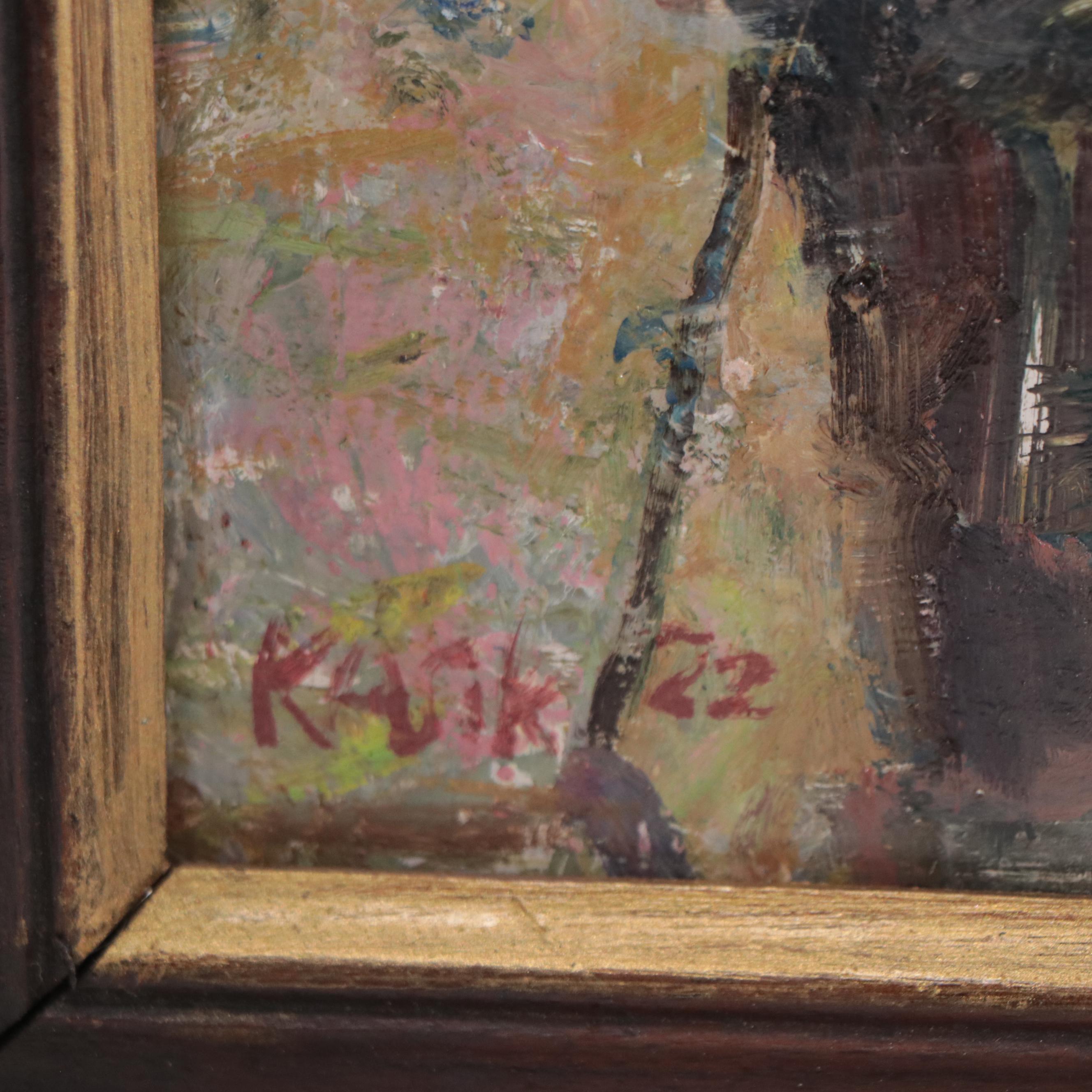 Kevin A. Kasik Oil Painting "Plein Air Pardner From Plano," 2023