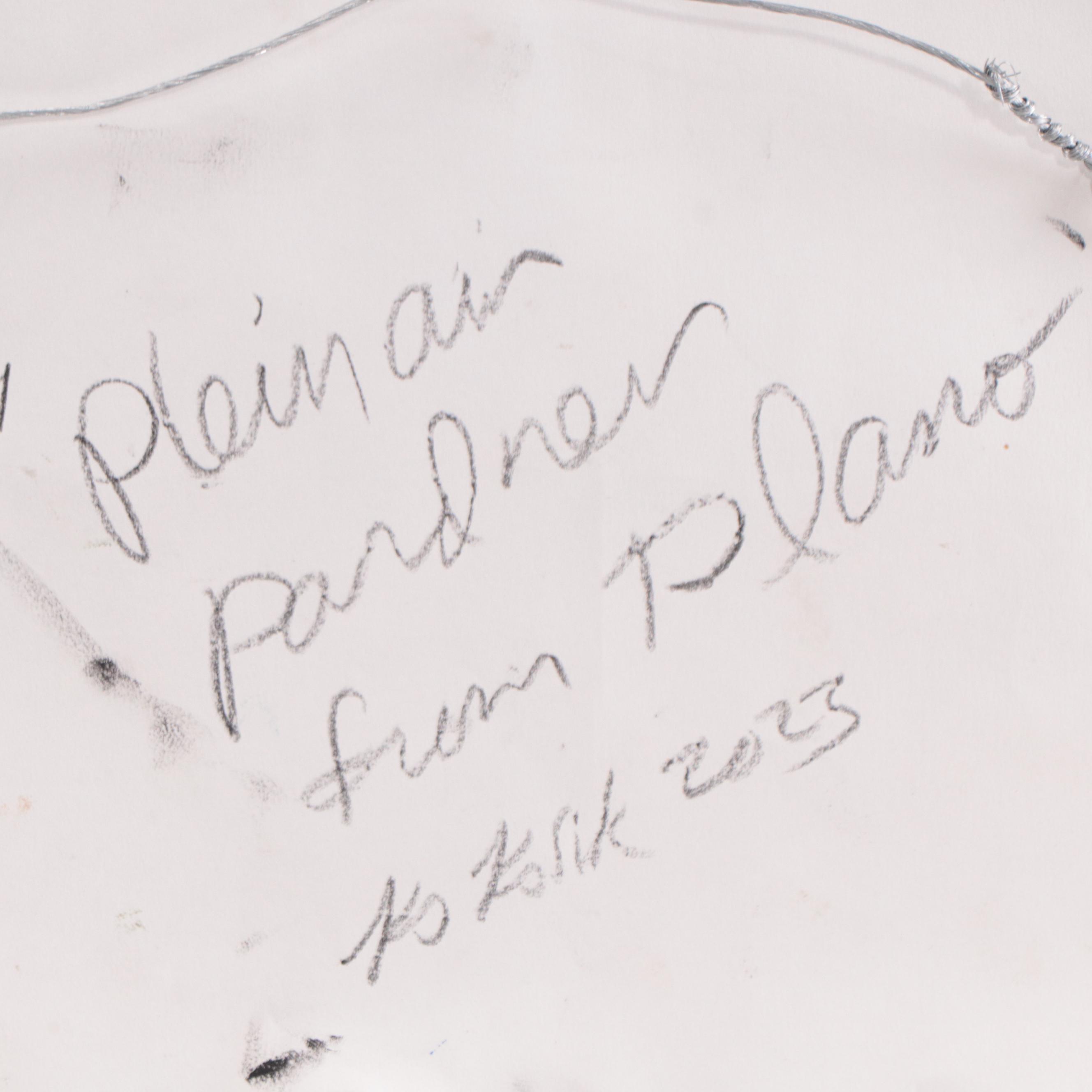 Kevin A. Kasik Oil Painting "Plein Air Pardner From Plano," 2023