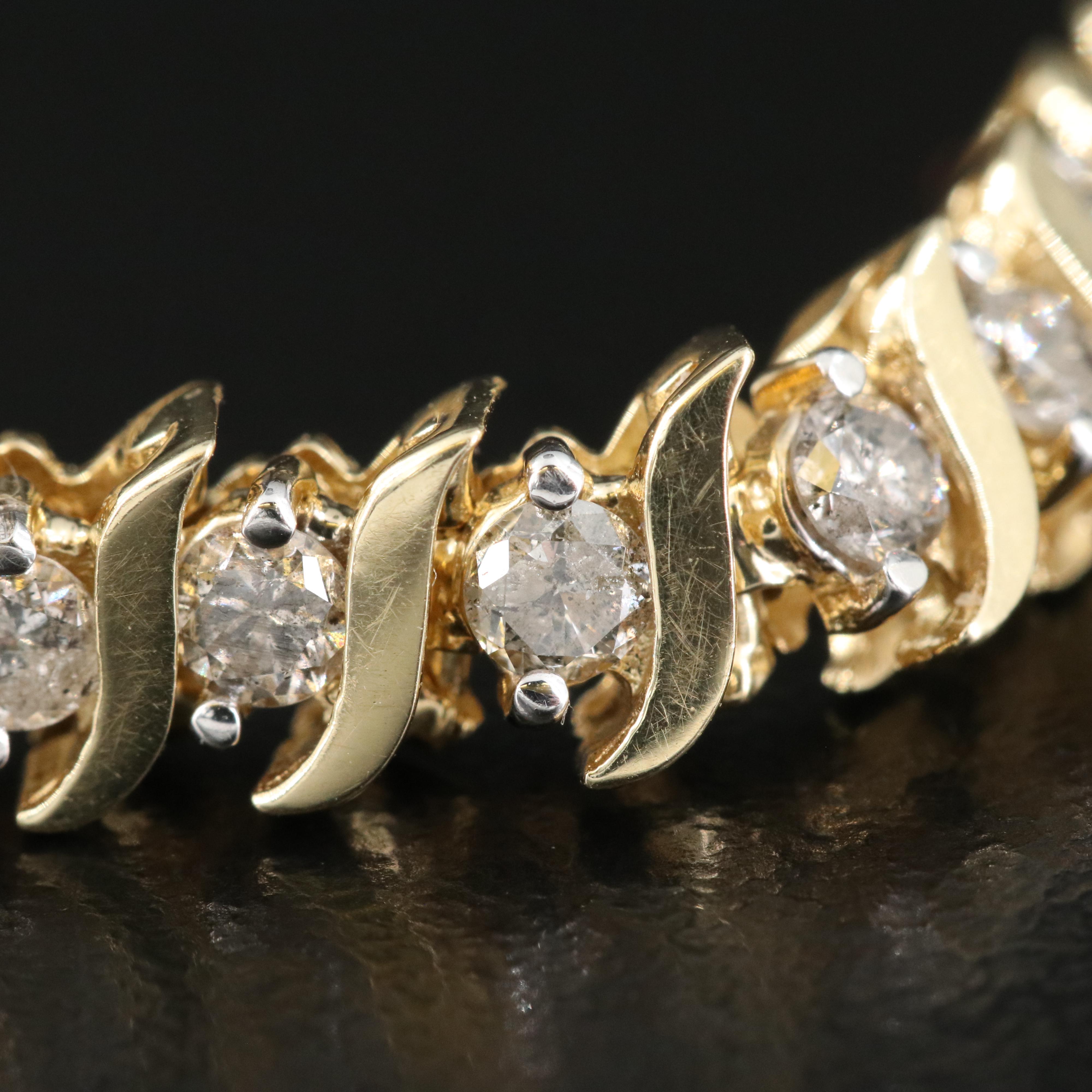 14K 3.26 CTW Diamond S Link Bracelet