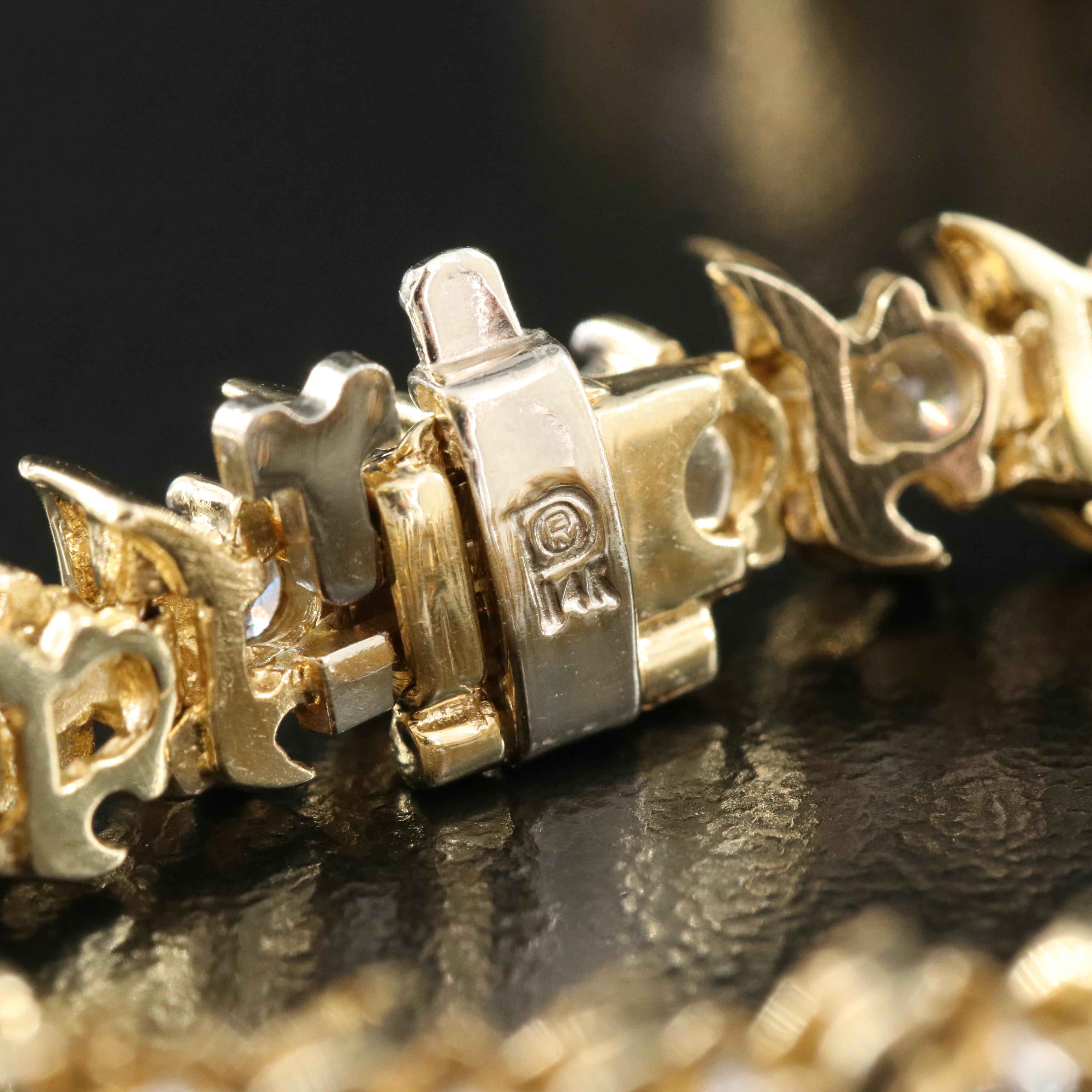 14K 3.26 CTW Diamond S Link Bracelet