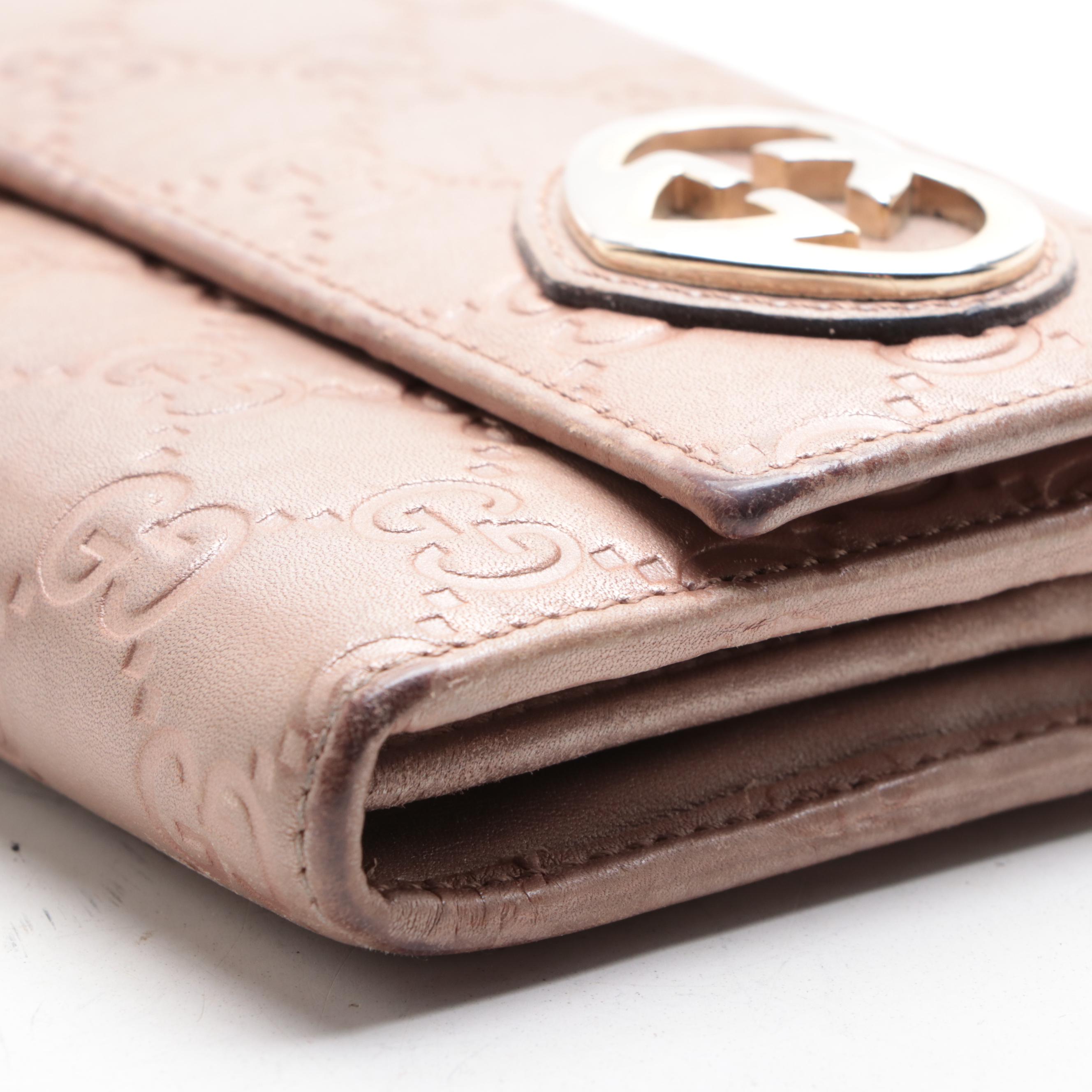 Gucci Continental Wallet in Guccissima Leather with Box