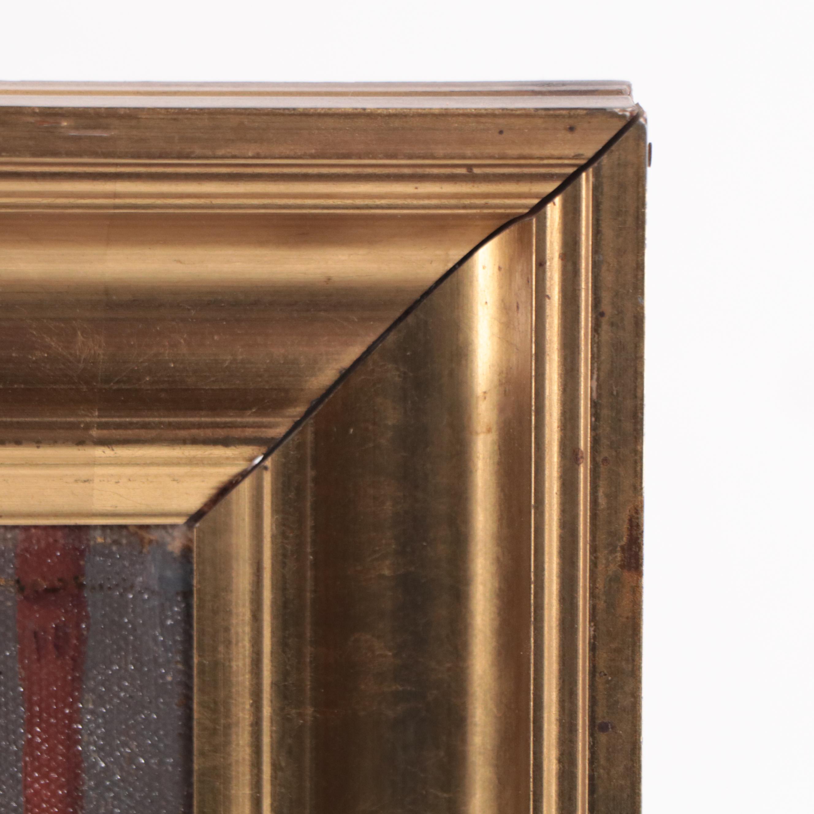 Cityscape Oil Painting Attributed to Valdemar Thomsen, 1914