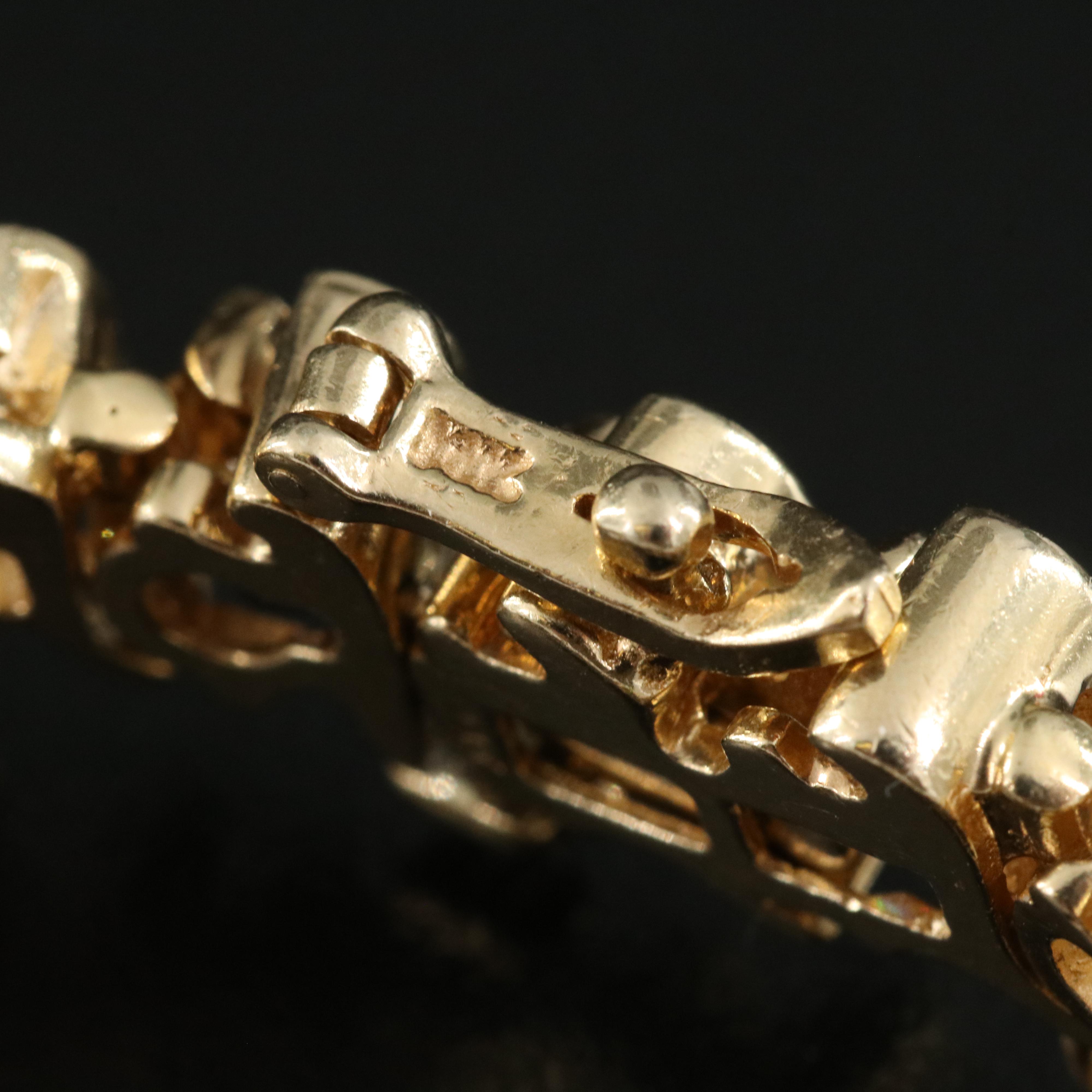 14K 6.95 CTW Diamond S Link Bracelet