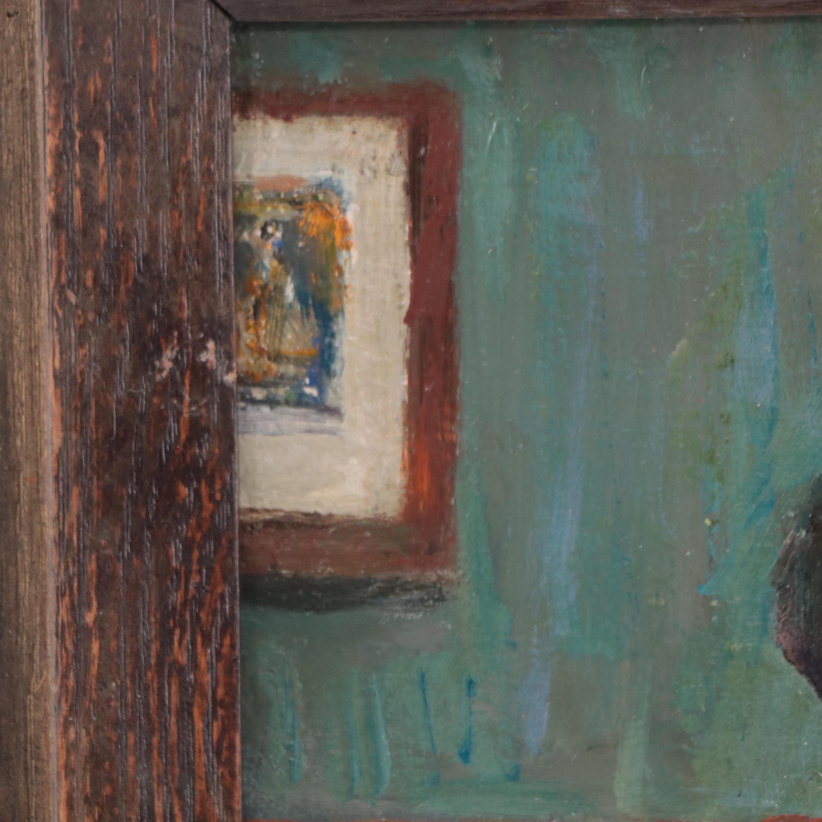 Kevin Kasik Oil Painting "Whose This By?! - National Gallery, D.C.," 2023