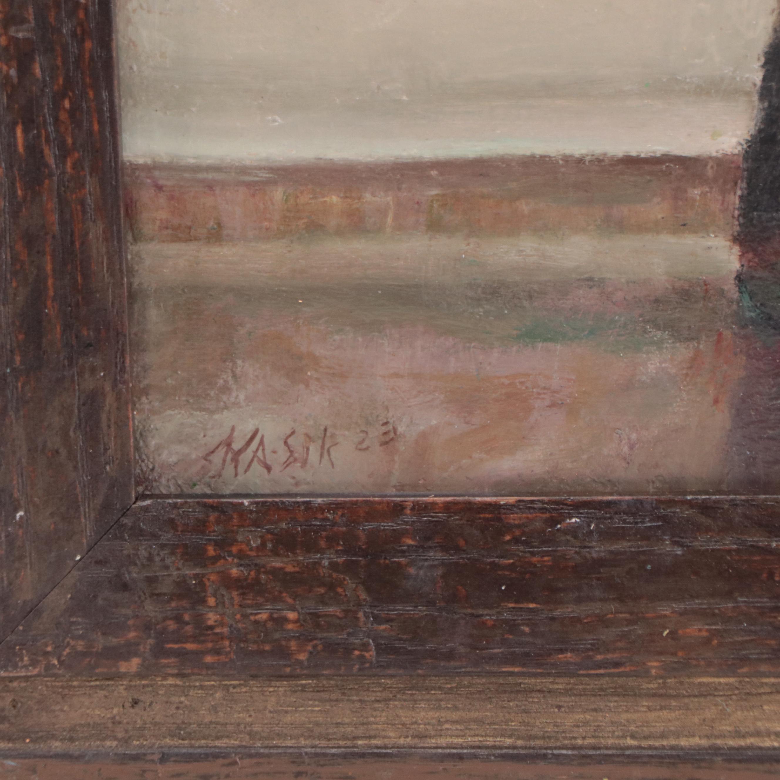 Kevin Kasik Oil Painting "Whose This By?! - National Gallery, D.C.," 2023