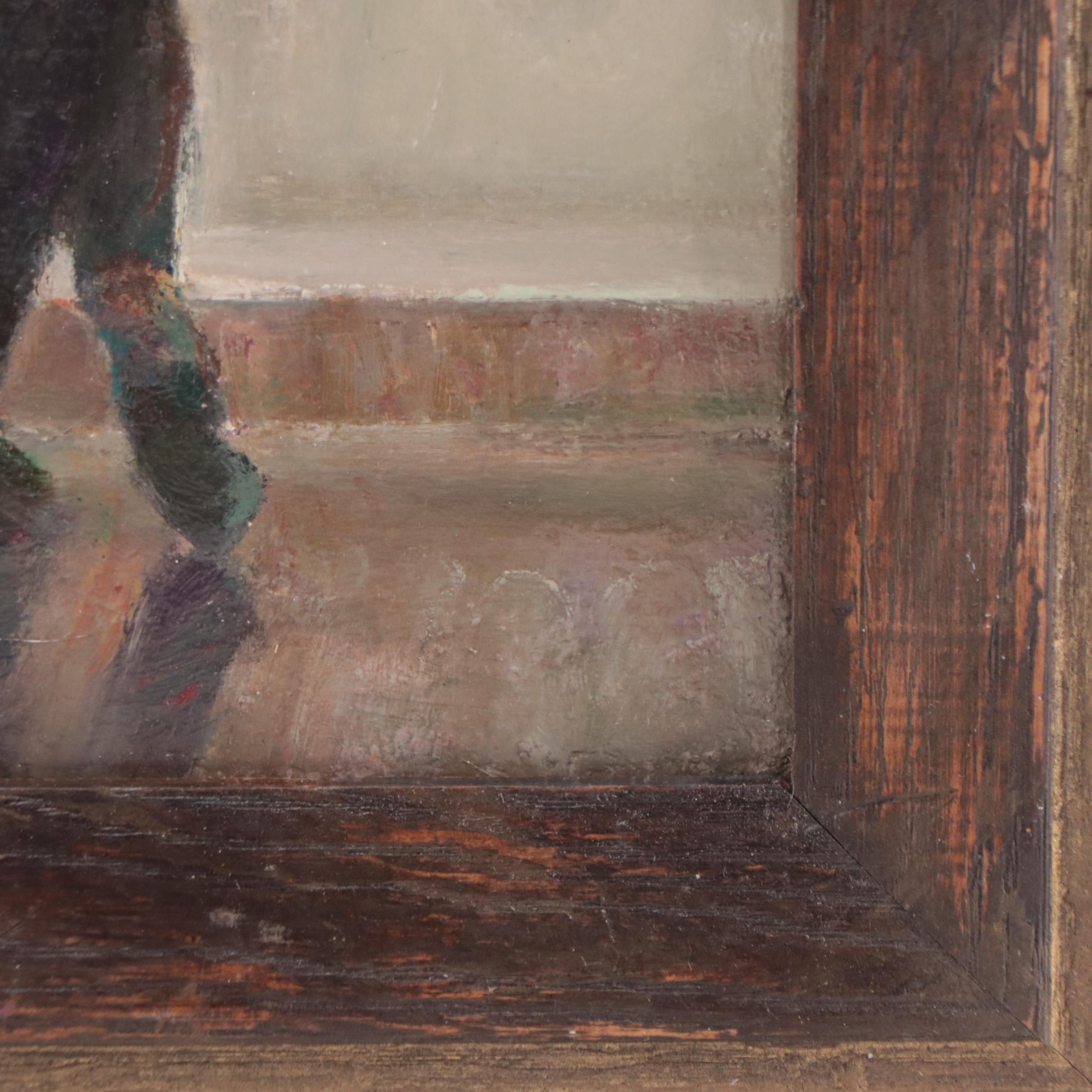 Kevin Kasik Oil Painting "Whose This By?! - National Gallery, D.C.," 2023