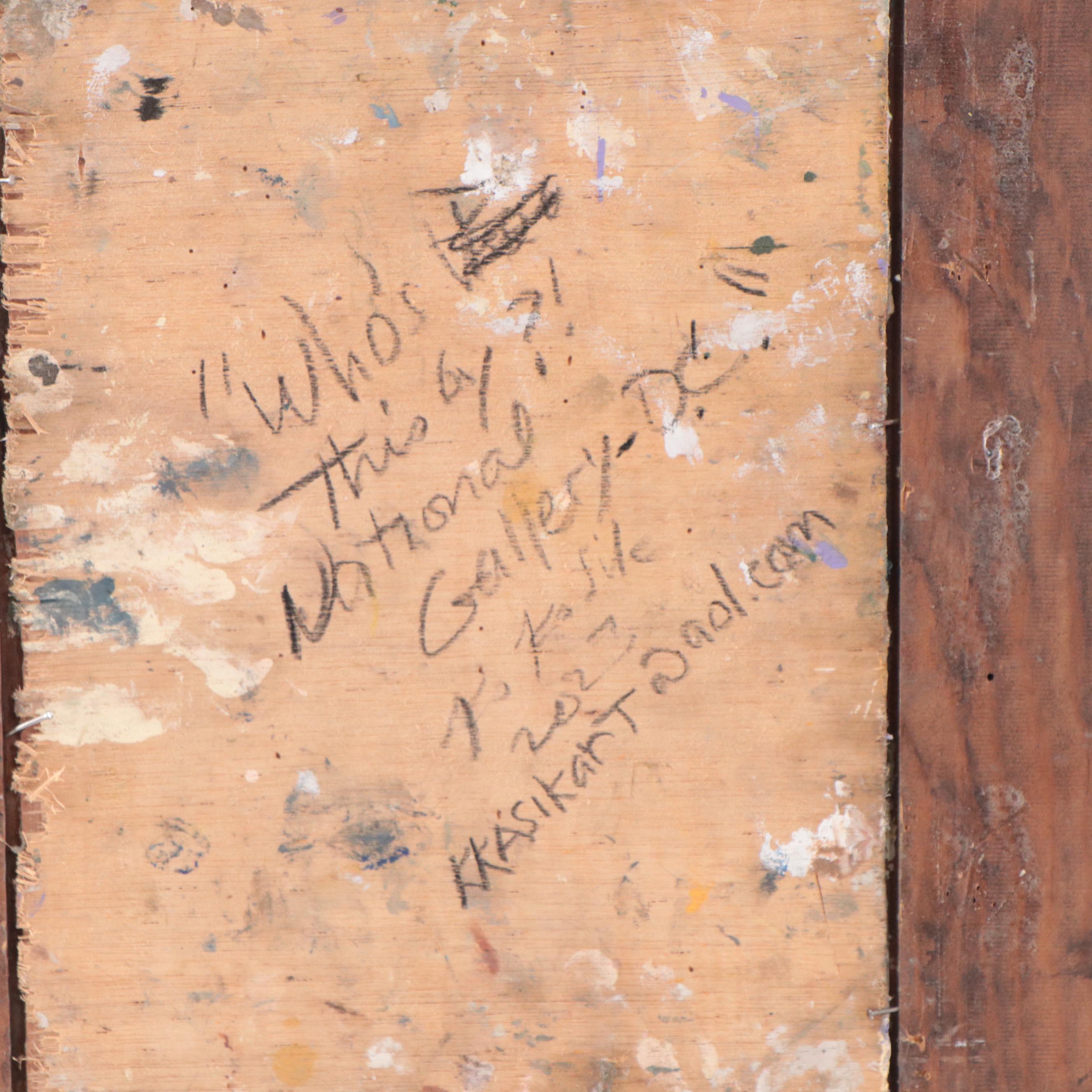 Kevin Kasik Oil Painting "Whose This By?! - National Gallery, D.C.," 2023