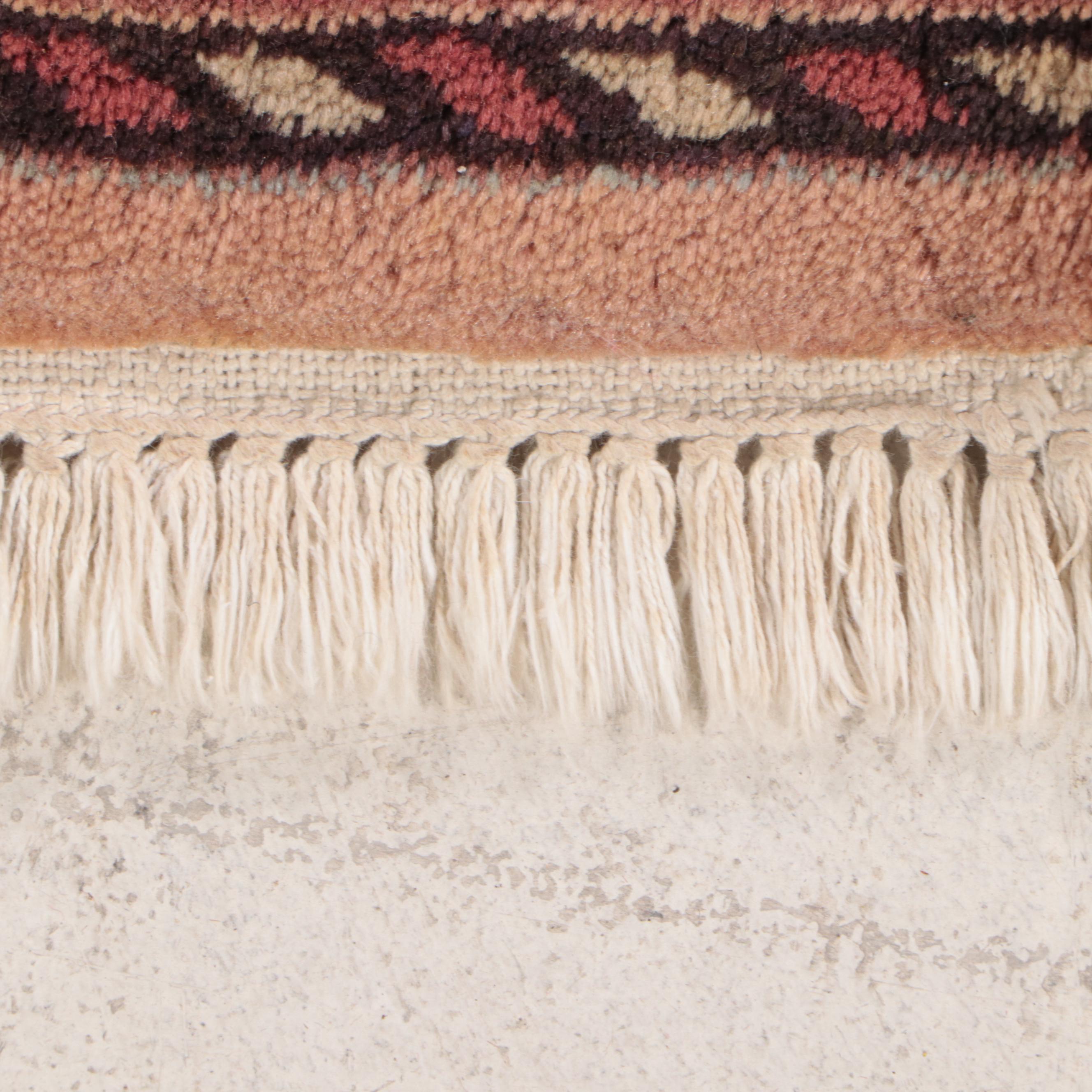 7'9 x 9'10 Hand-Knotted Turkish Oushak Area Rug