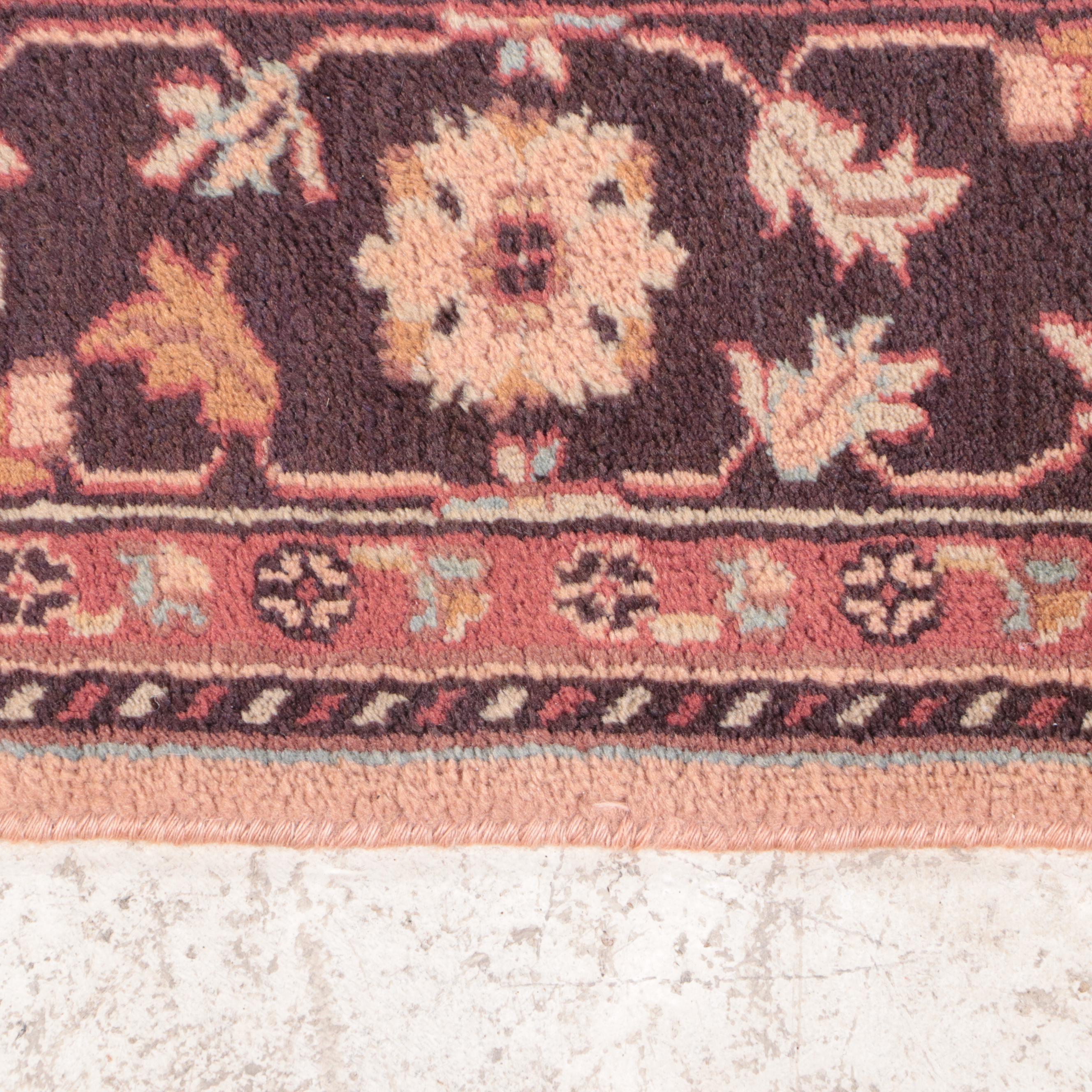 7'9 x 9'10 Hand-Knotted Turkish Oushak Area Rug