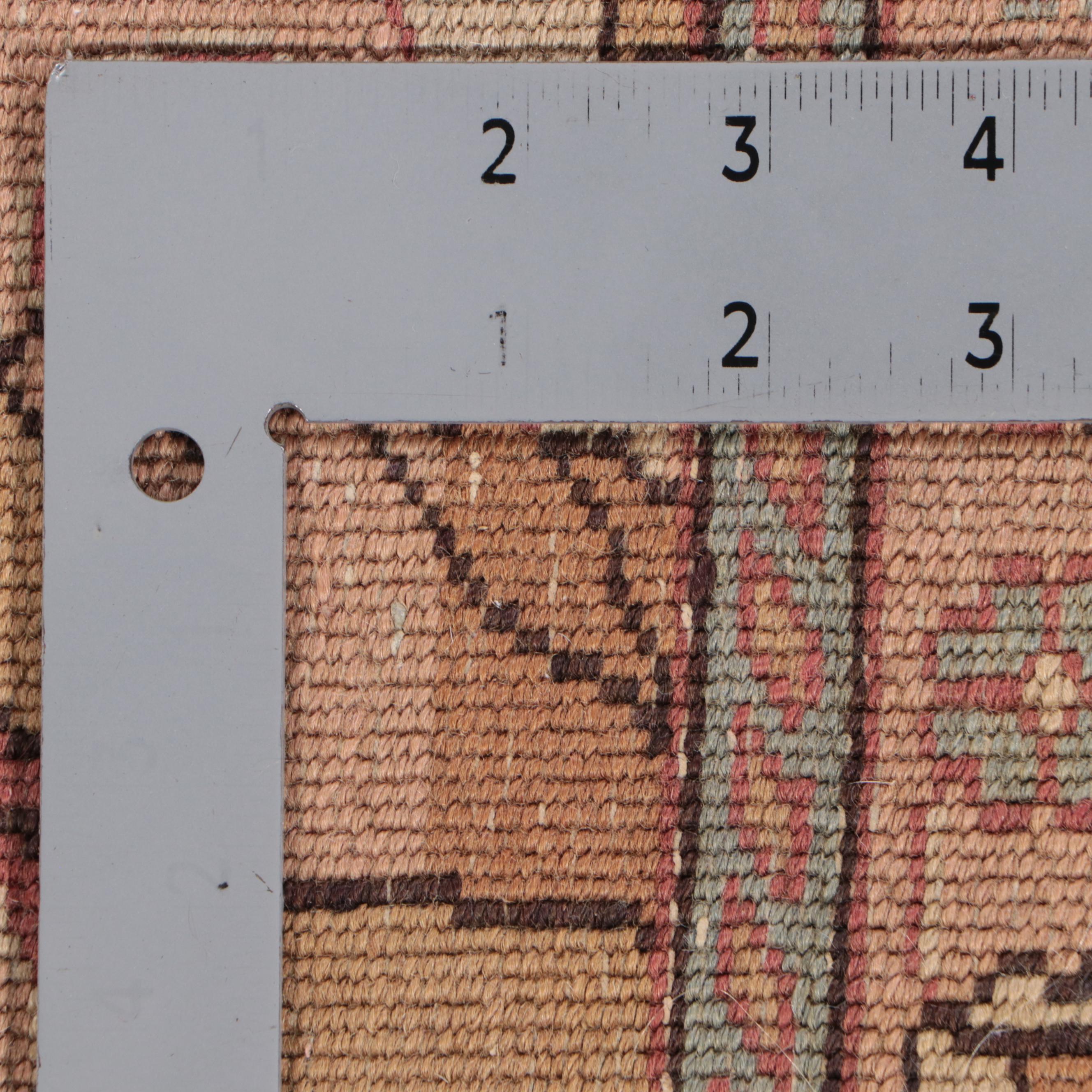 7'9 x 9'10 Hand-Knotted Turkish Oushak Area Rug