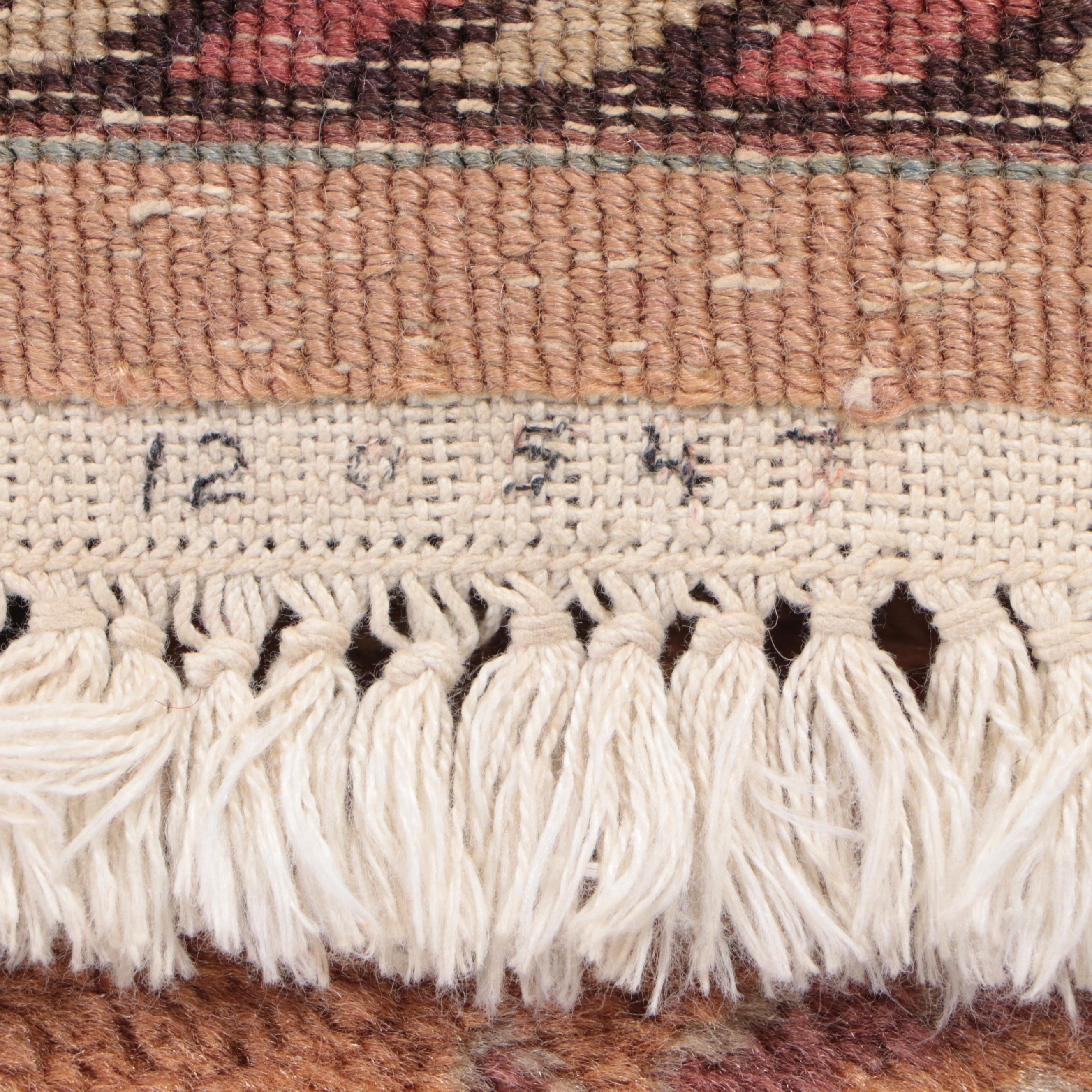 7'9 x 9'10 Hand-Knotted Turkish Oushak Area Rug