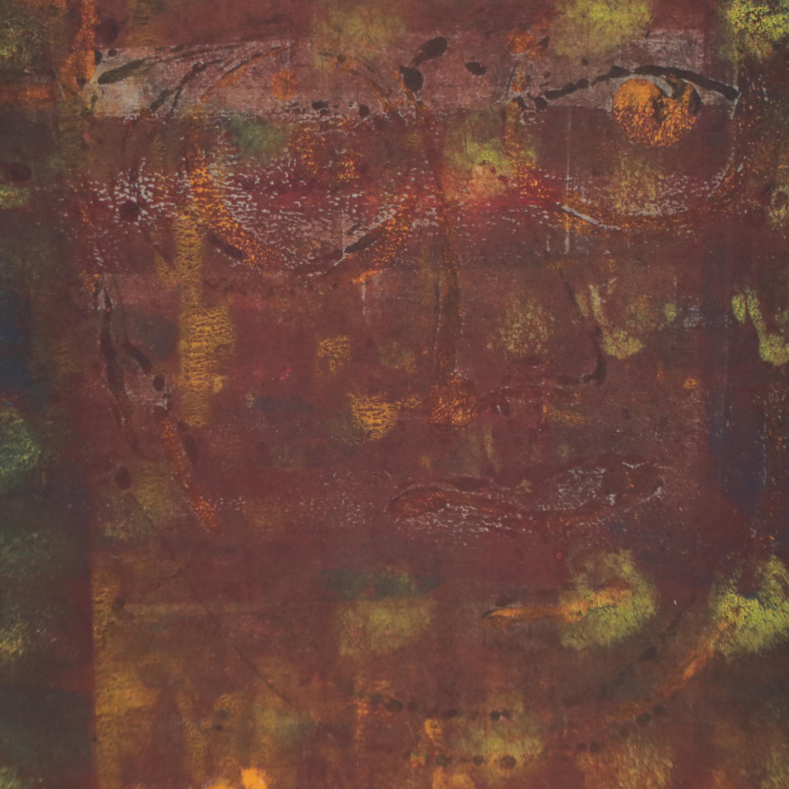 Helga Schmidt-Römhild Abstract Figural Mixed Media Painting