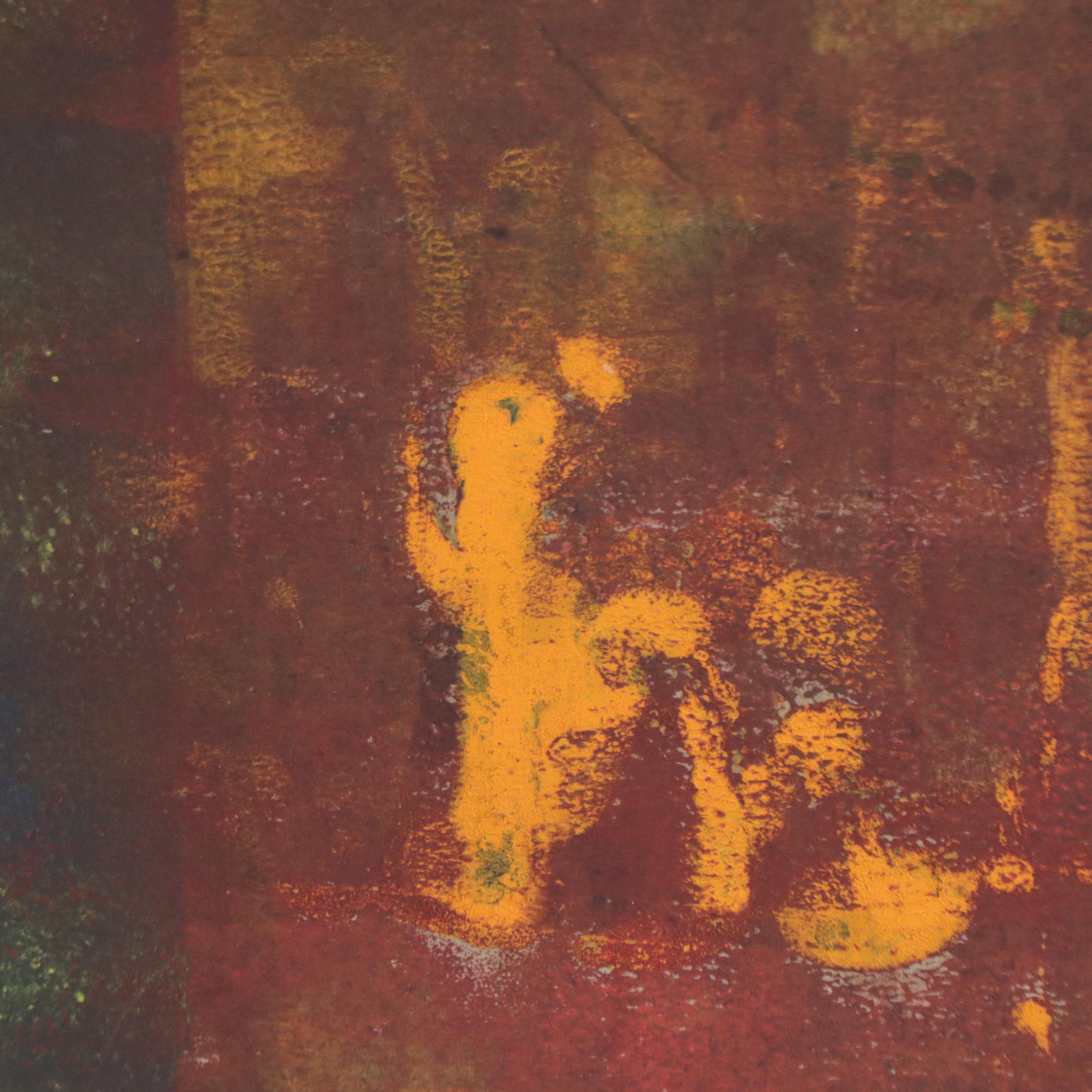 Helga Schmidt-Römhild Abstract Figural Mixed Media Painting