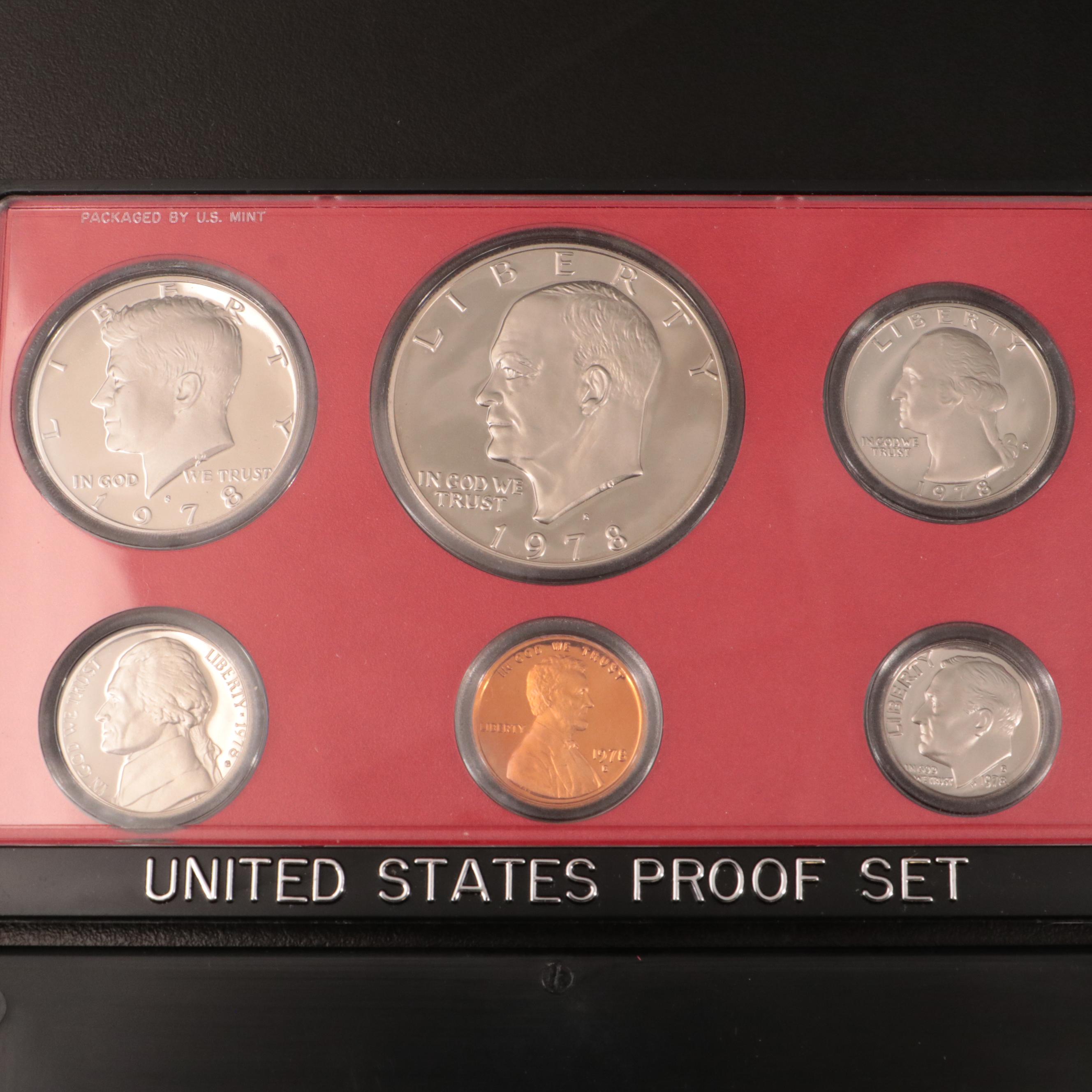 Forty U.S. Mint Proof Sets, 1968–2007