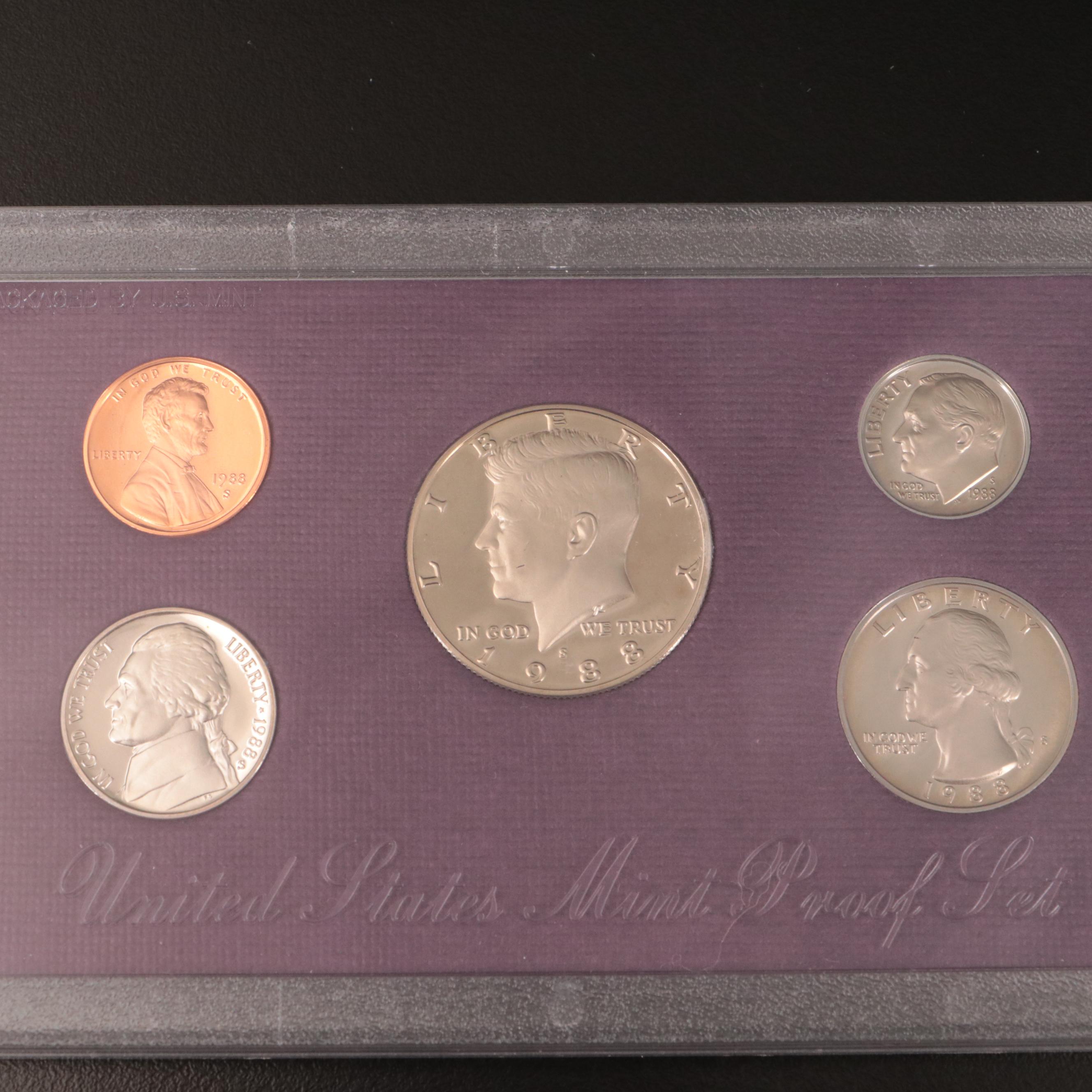 Forty U.S. Mint Proof Sets, 1968–2007