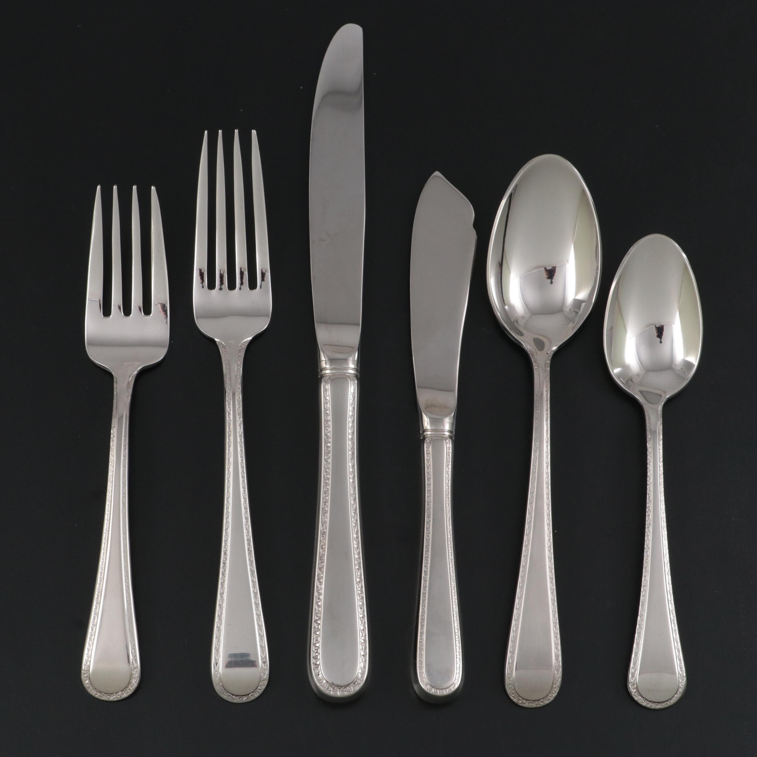 Wallace Silver Plate Flatware in Storage Chest