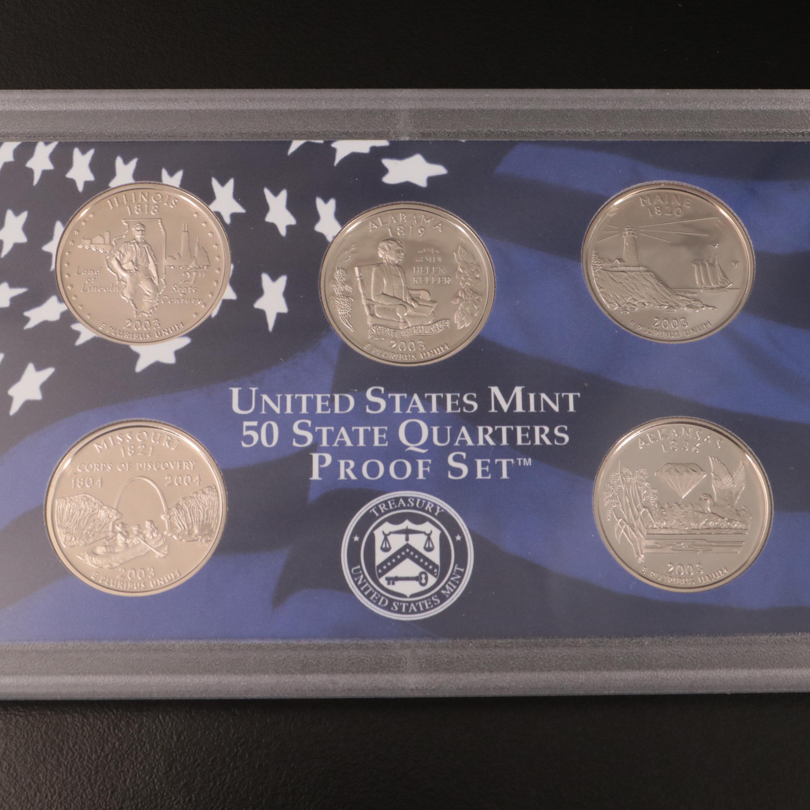 Forty U.S. Mint Proof Sets, 1968–2007