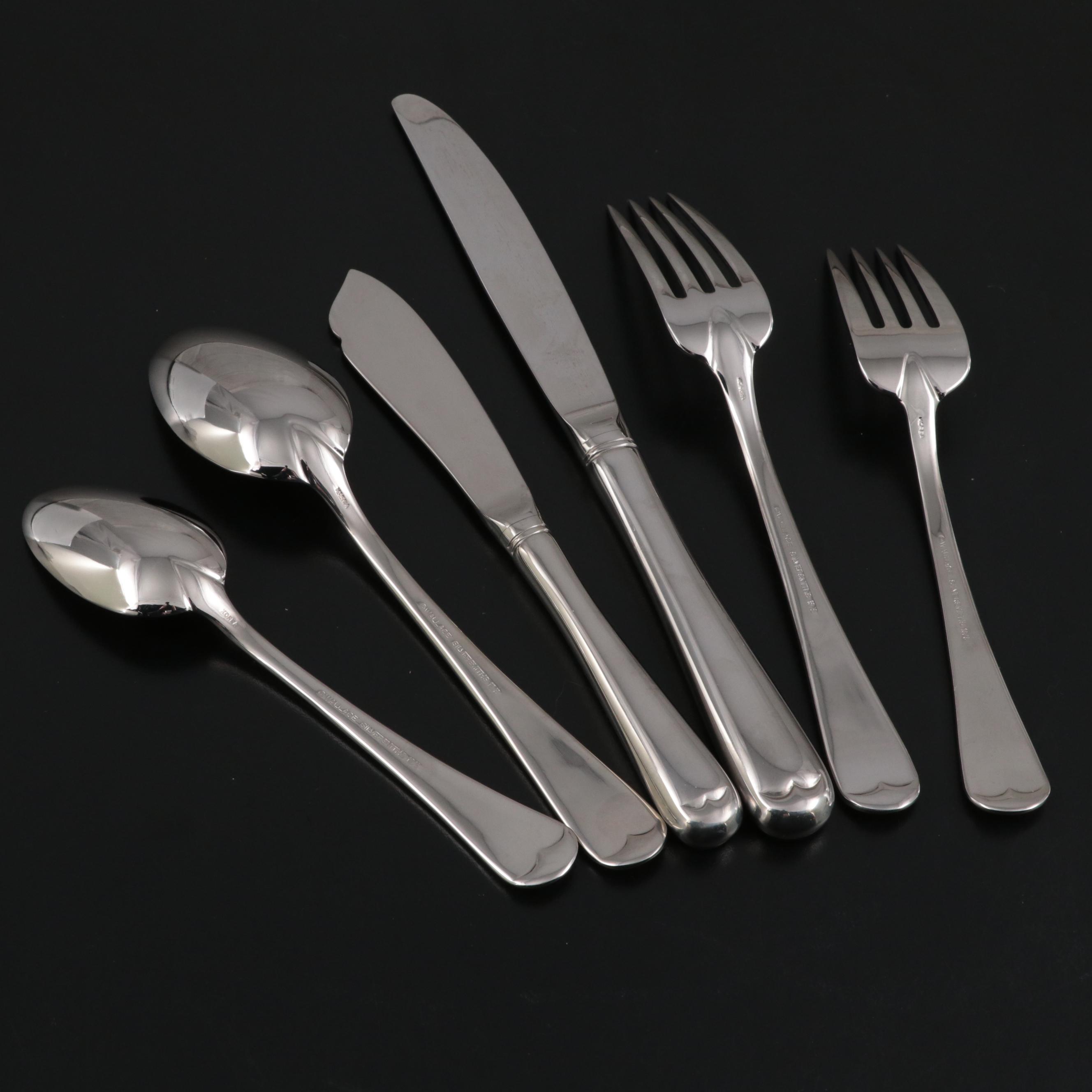 Wallace Silver Plate Flatware in Storage Chest