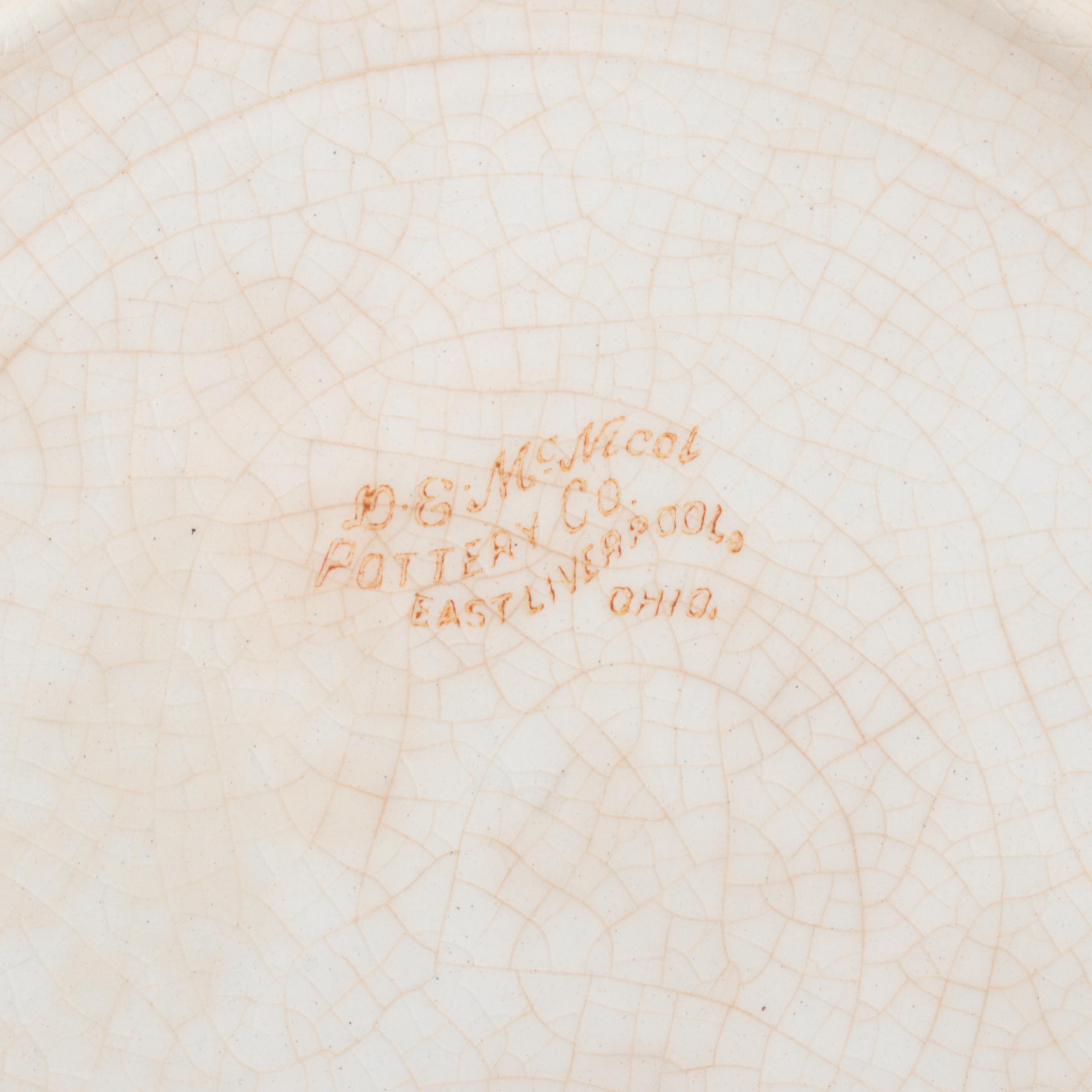 D.E. McNicol Pottery Co. Calendar Plate with Other Shadow Box Framed Calendar