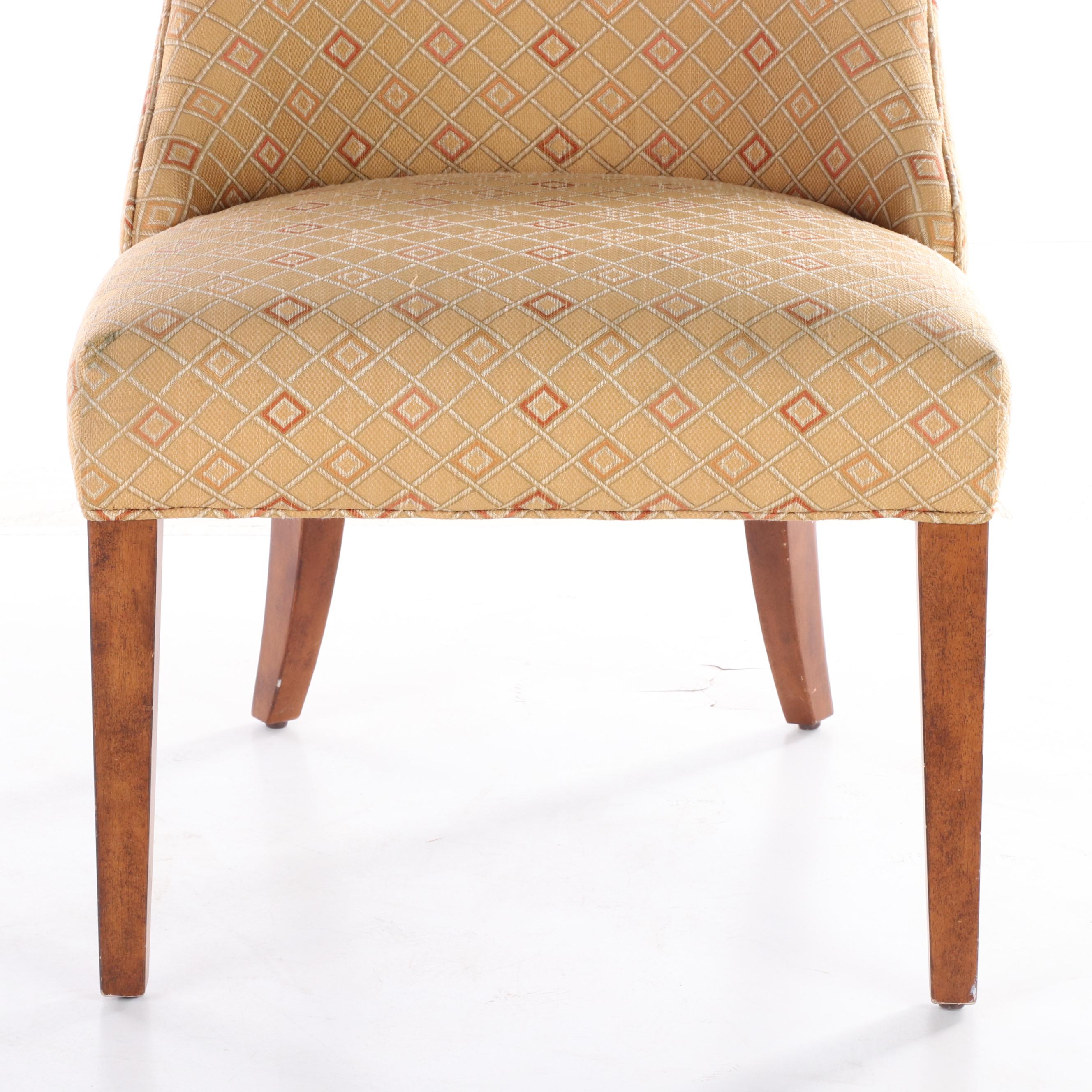 Pair of Bailey Street Holding Co. Upholstered Dining Side Chairs