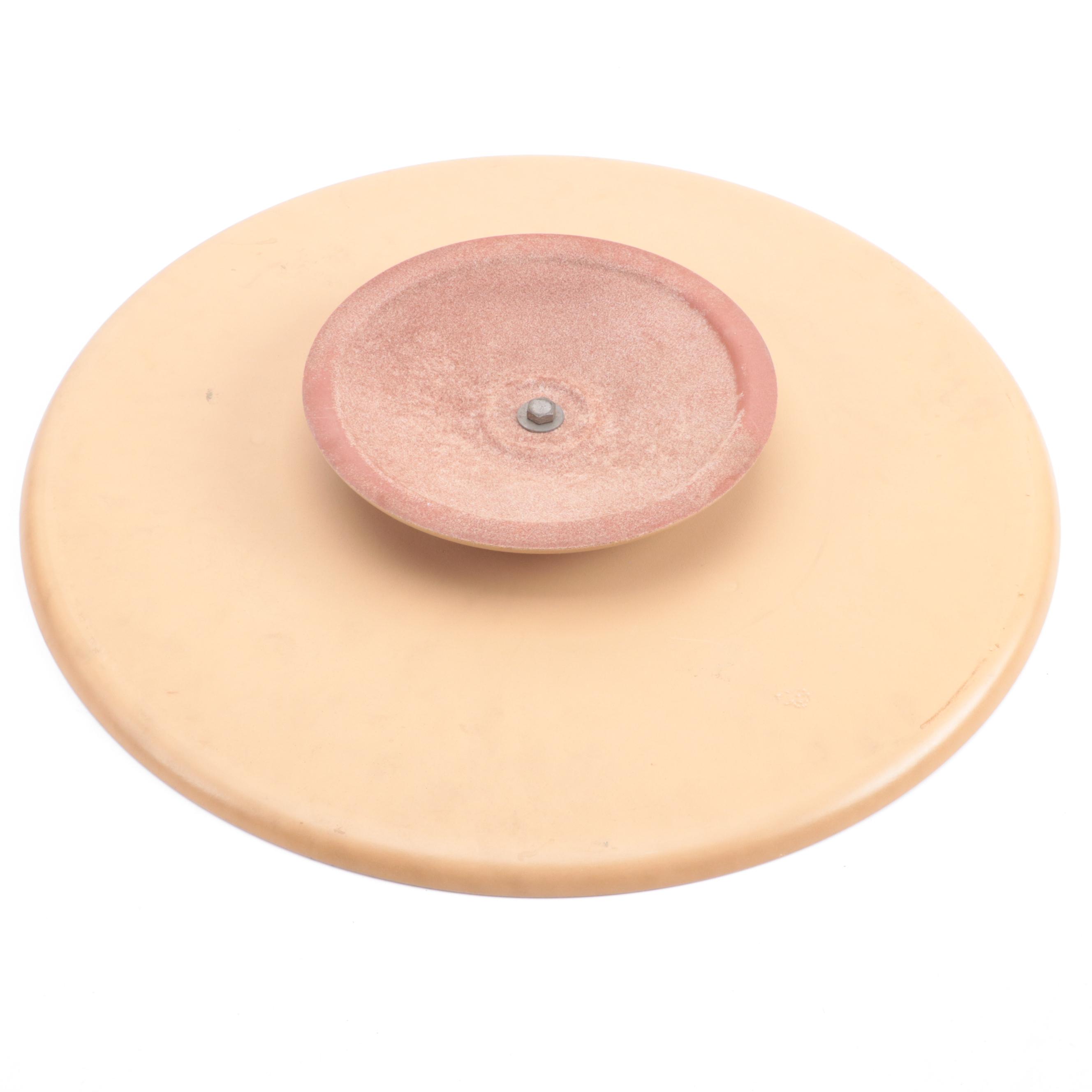 Ceramic Sunflower Relish Dishes with Lazy Susan