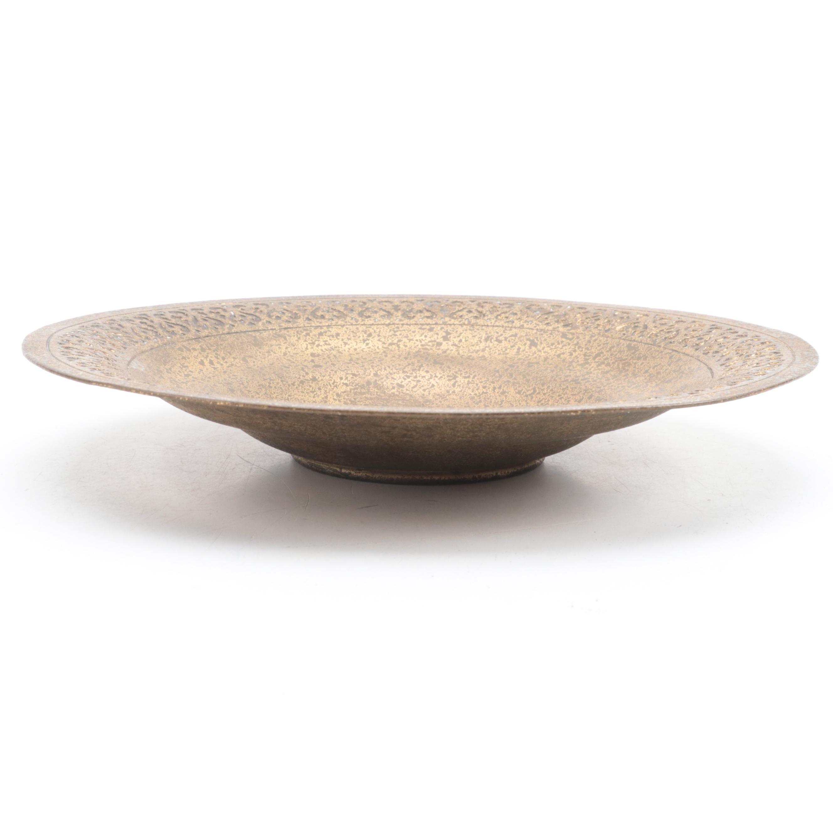 Tiffany Studios "1707" Dore Bronze Bowl