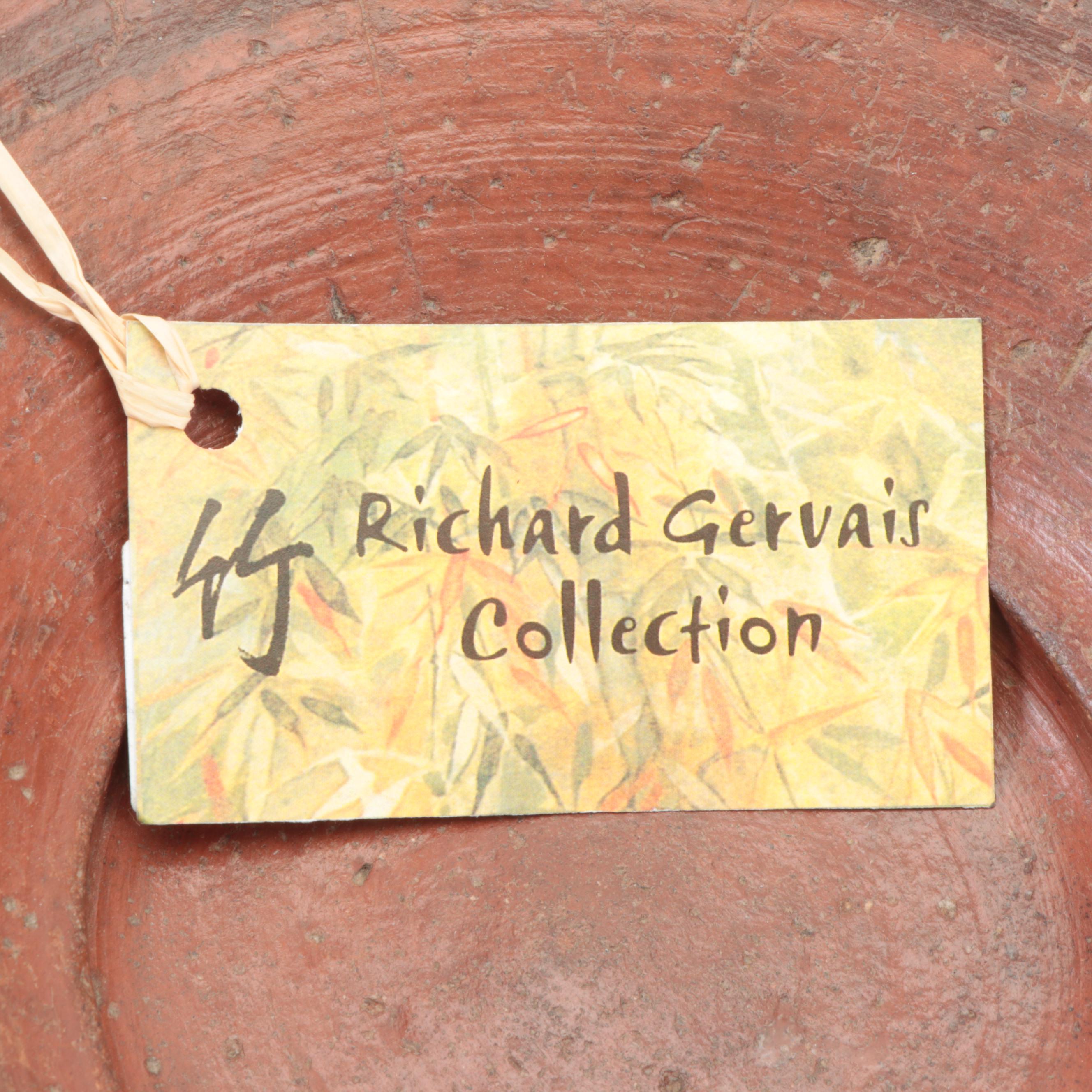 Indian Painted Earthenware Food Bowl, Early 20th Century