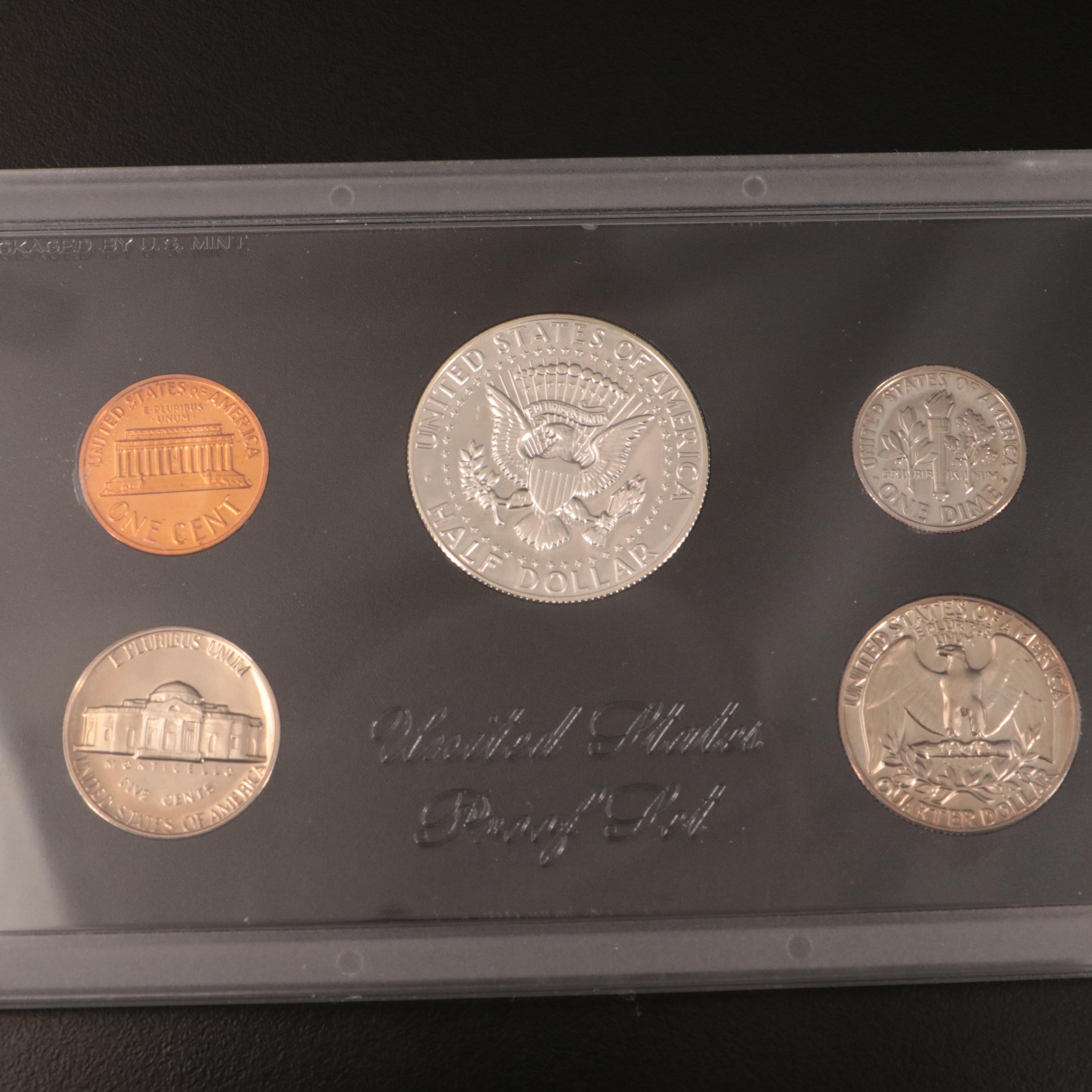 Thirty-Eight U.S. Proof Sets, 1968–2006 Complete