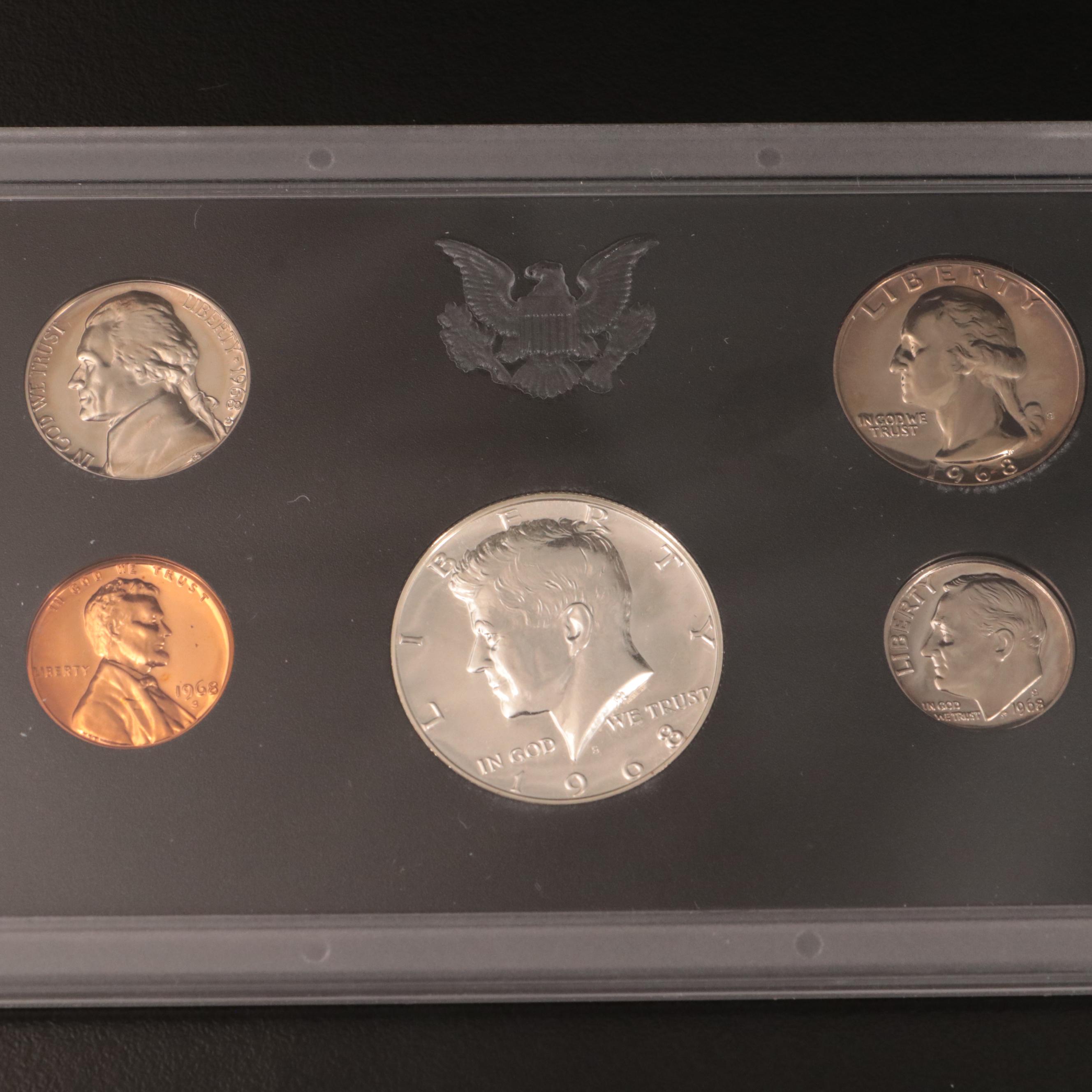 Thirty-Eight U.S. Proof Sets, 1968–2006 Complete
