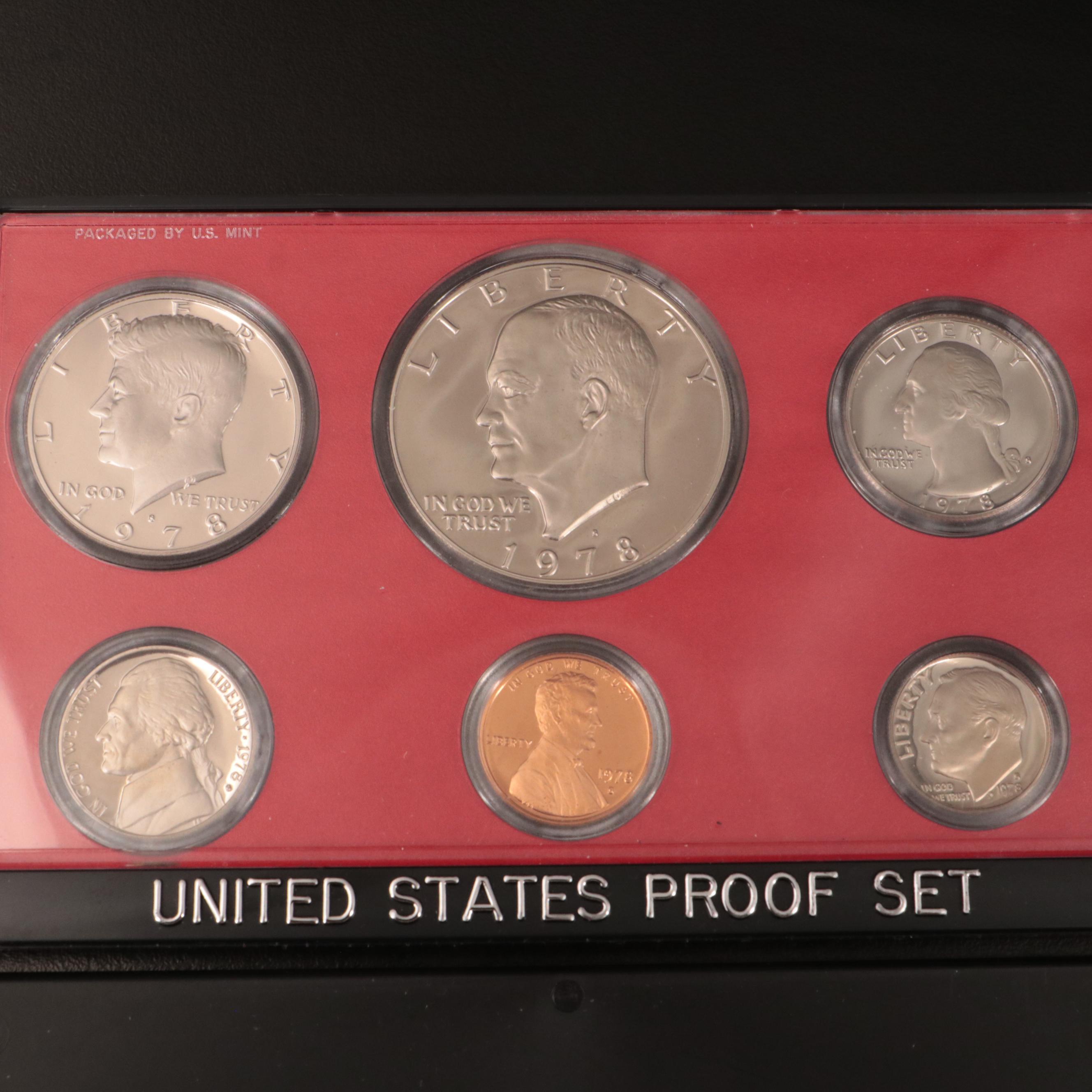 Thirty-Eight U.S. Proof Sets, 1968–2006 Complete