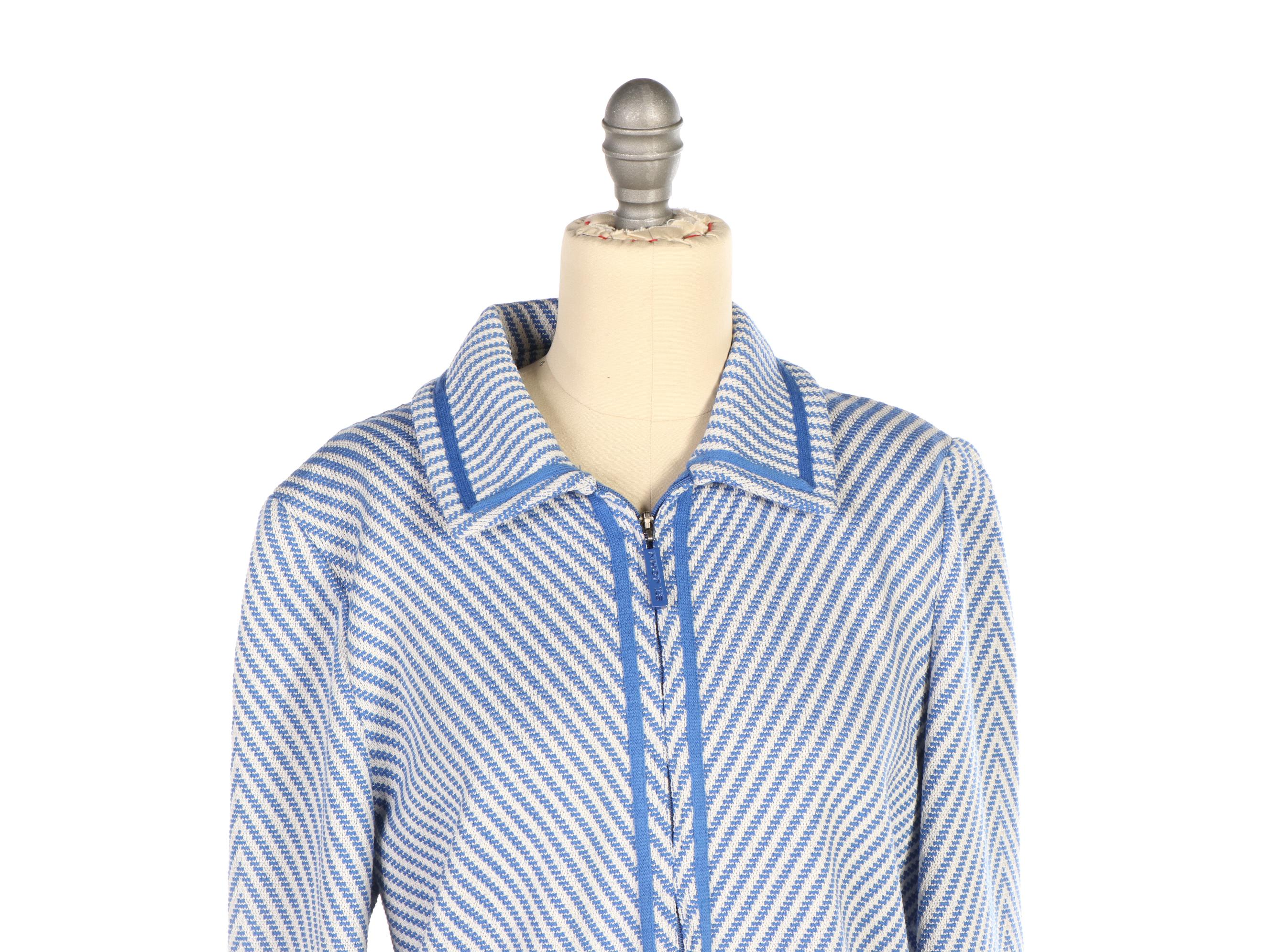 St. John Sport Zip Front Knit Jacket and Five Pocket Pants