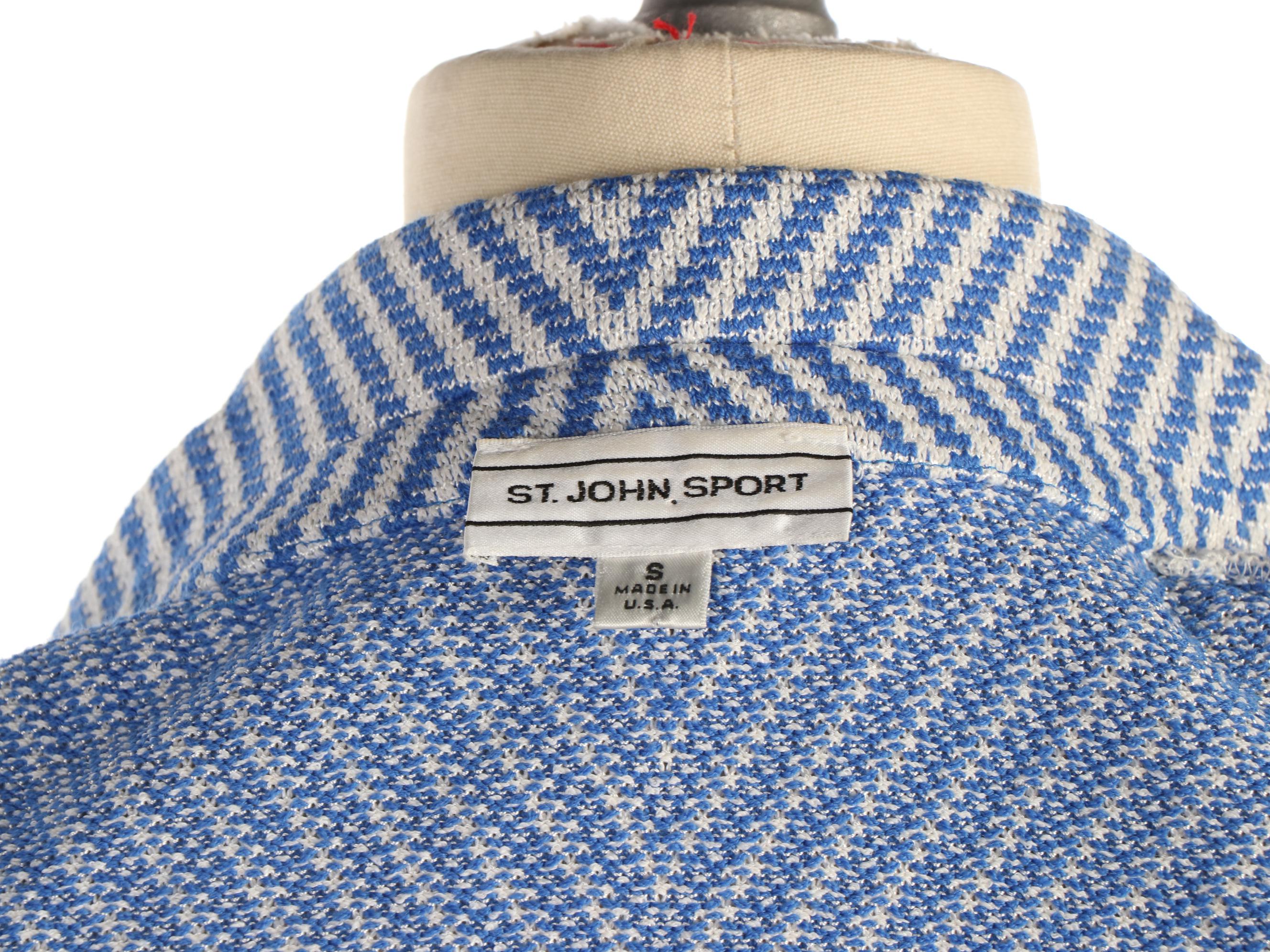 St. John Sport Zip Front Knit Jacket and Five Pocket Pants