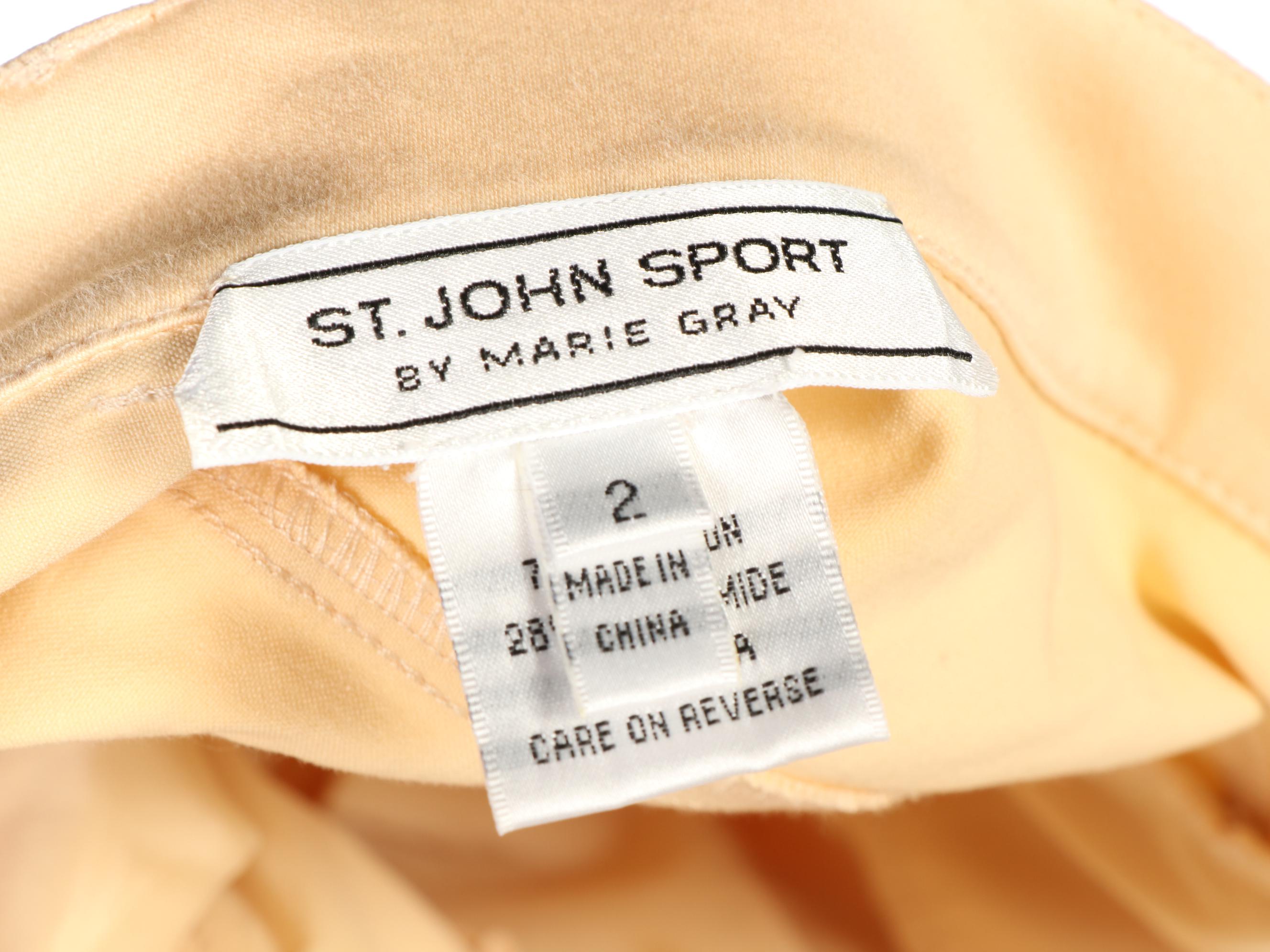 St. John Sport Zip Front Knit Jacket and Five Pocket Pants