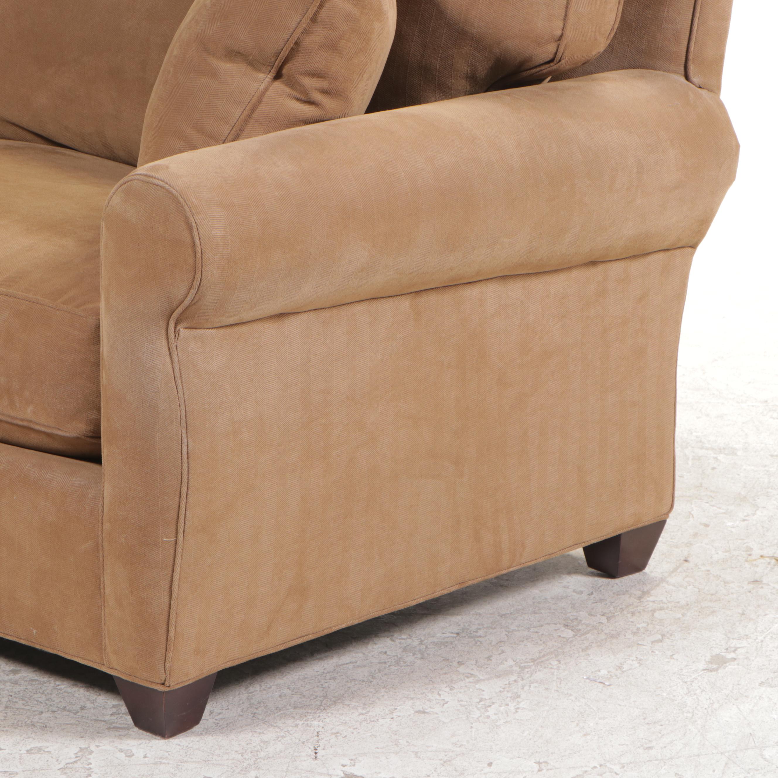 Camden Collection for Arhaus Furniture Custom-Upholstered Roll-Arm Sofa