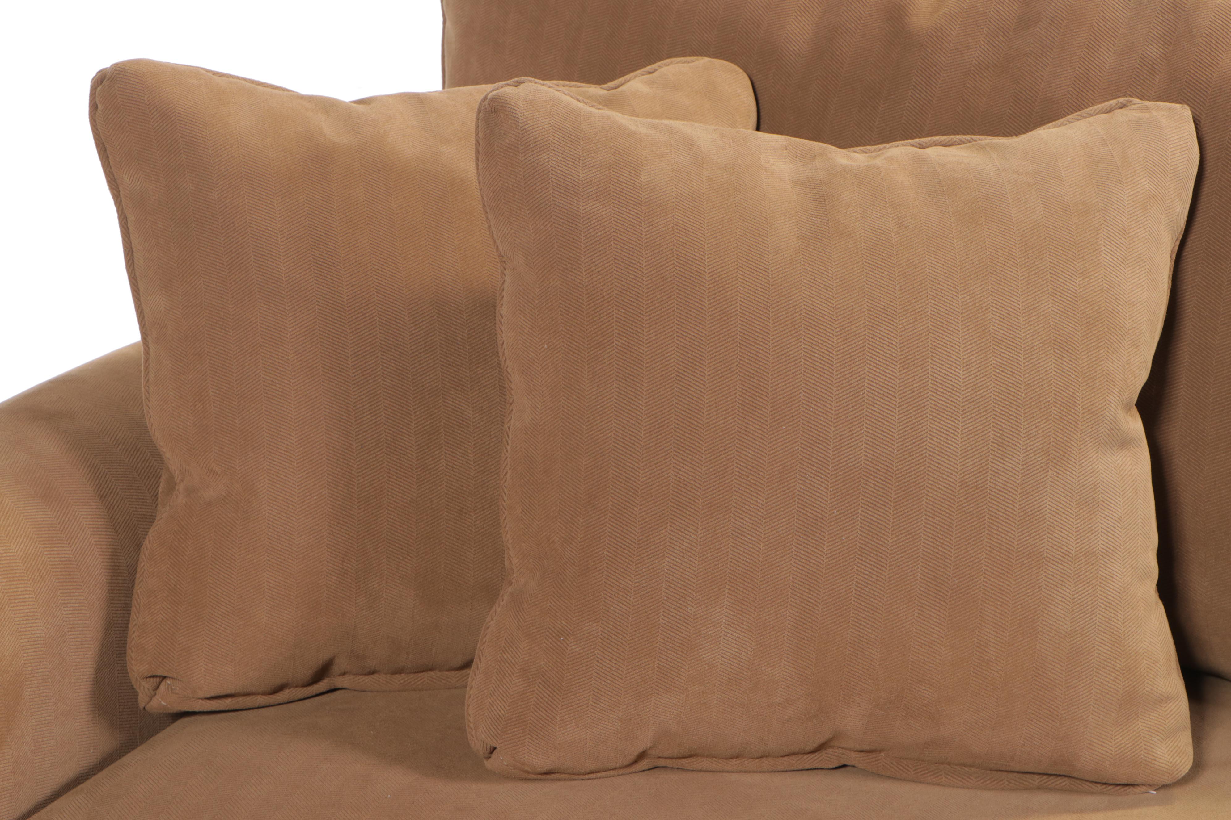 Camden Collection for Arhaus Furniture Custom-Upholstered Roll-Arm Sofa