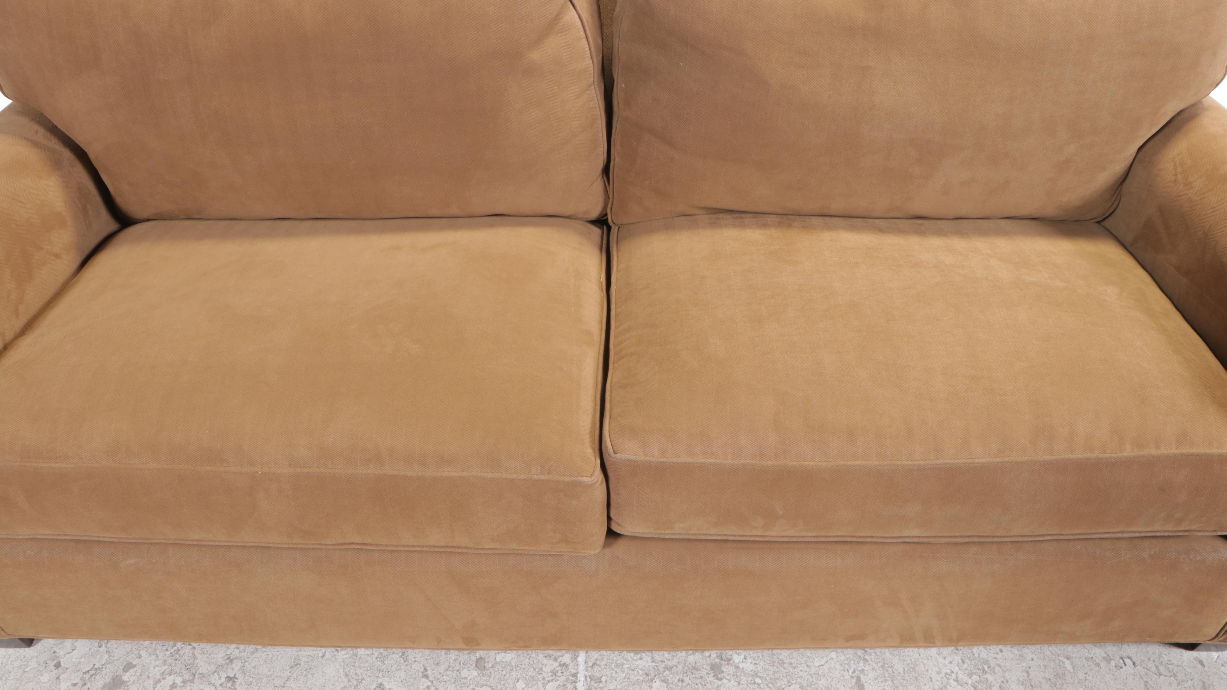 Camden Collection for Arhaus Furniture Custom-Upholstered Roll-Arm Sofa