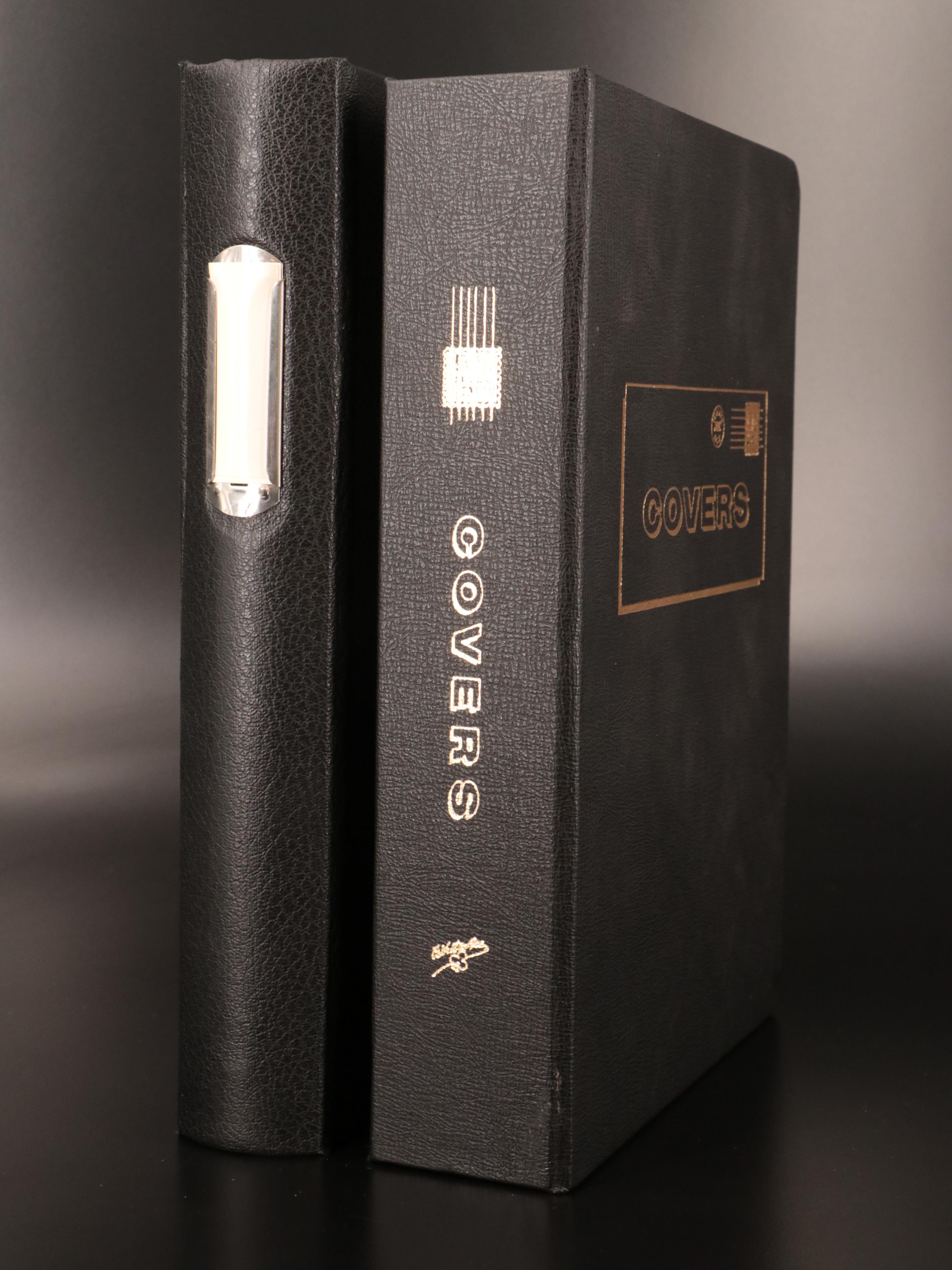 Two Albums With Postal Covers, Stamp Blocks, and U.S. Stamp Sheets