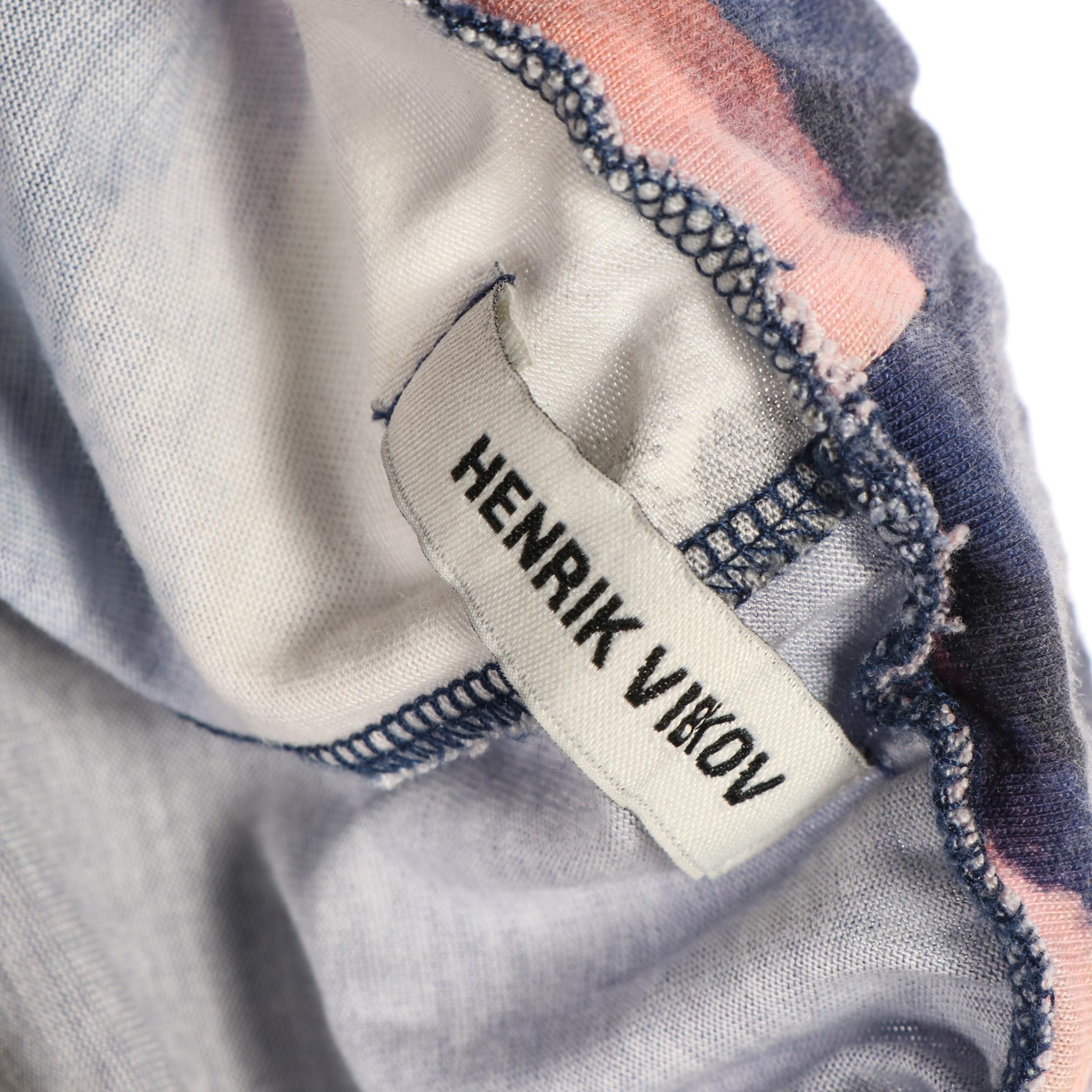 Henrik Vibskov Cropped Wide Leg Pants in Abstract Print Jersey Knit