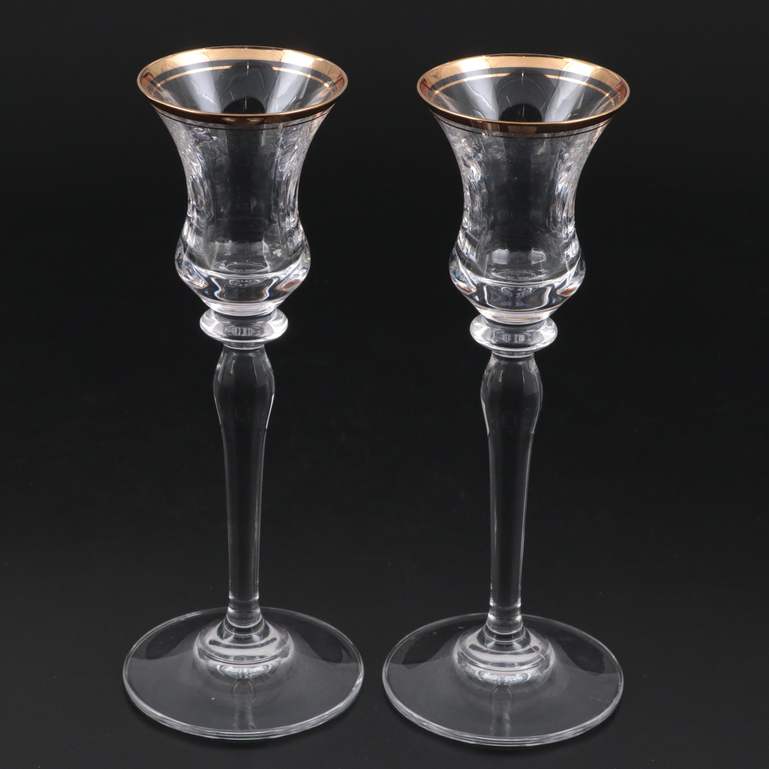 French Style Gilt Metal and Glass Casket with Other Vase and Décor