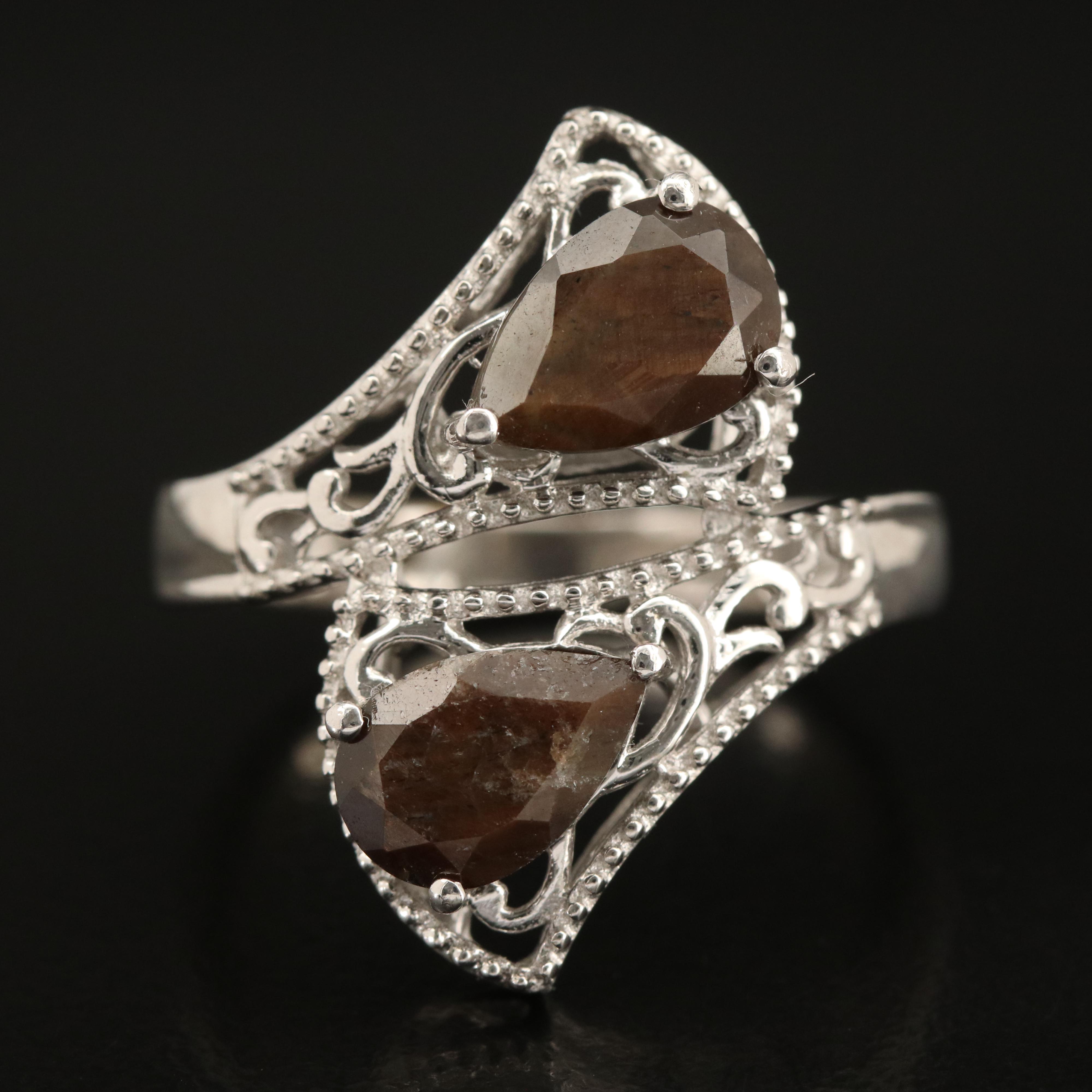 Sterling and Stainess Steel Jewelry Including Smoky Quartz and White Topaz