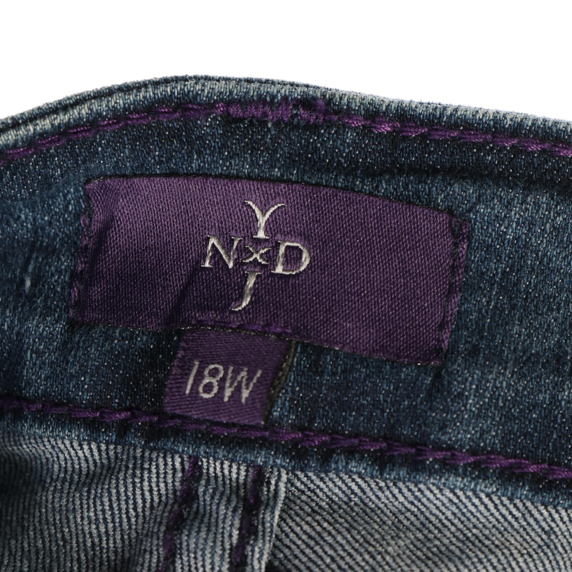 NYDJ Not Your Daughter's Jeans Bootcut Stone Wash Denim Pants, New with Tag