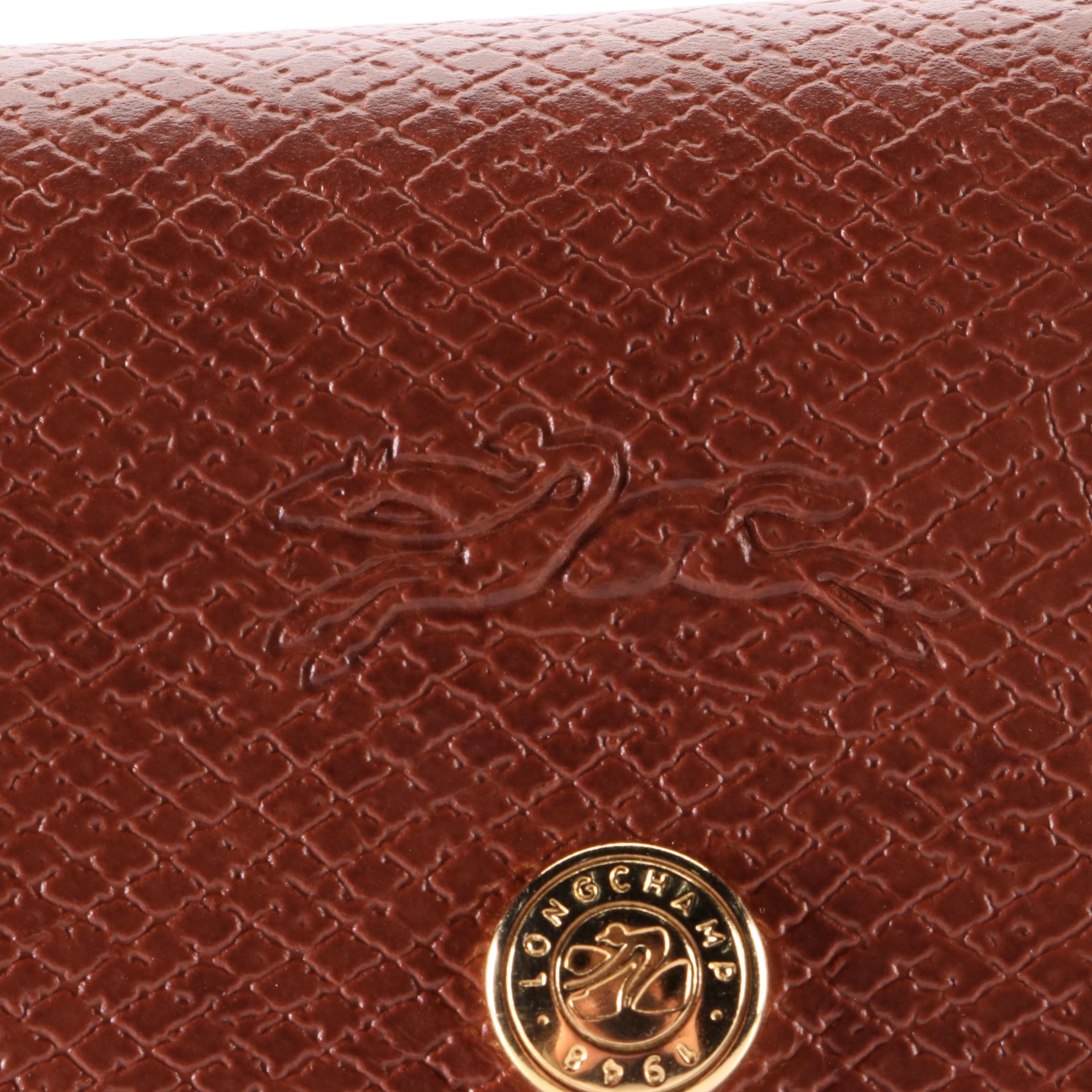 Longchamp Le Pliage Medium Short Handle Tote in Garance Red Nylon and Leather