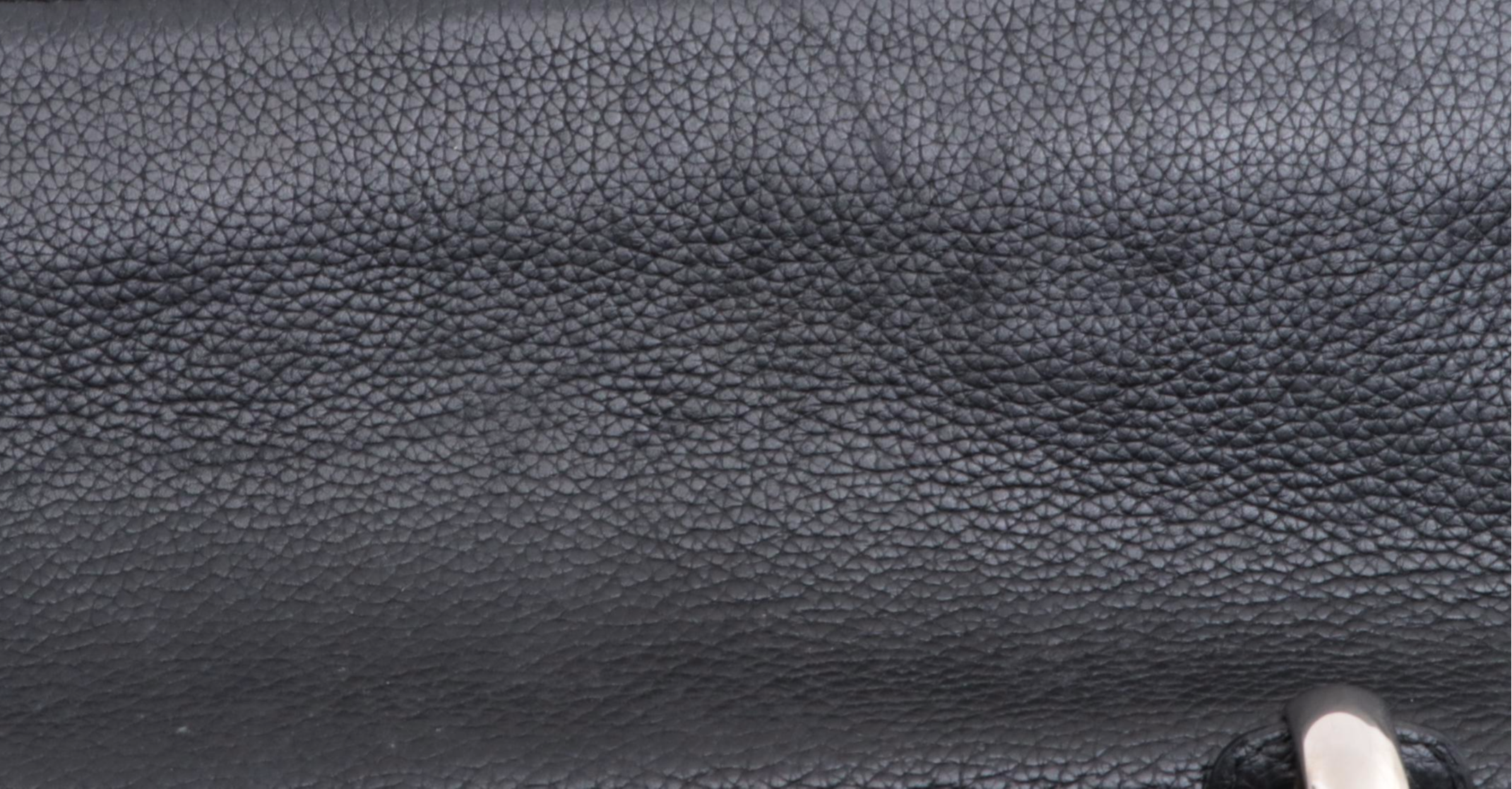 Loewe Slim Fold-Over Shoulder Bag in Black Leather